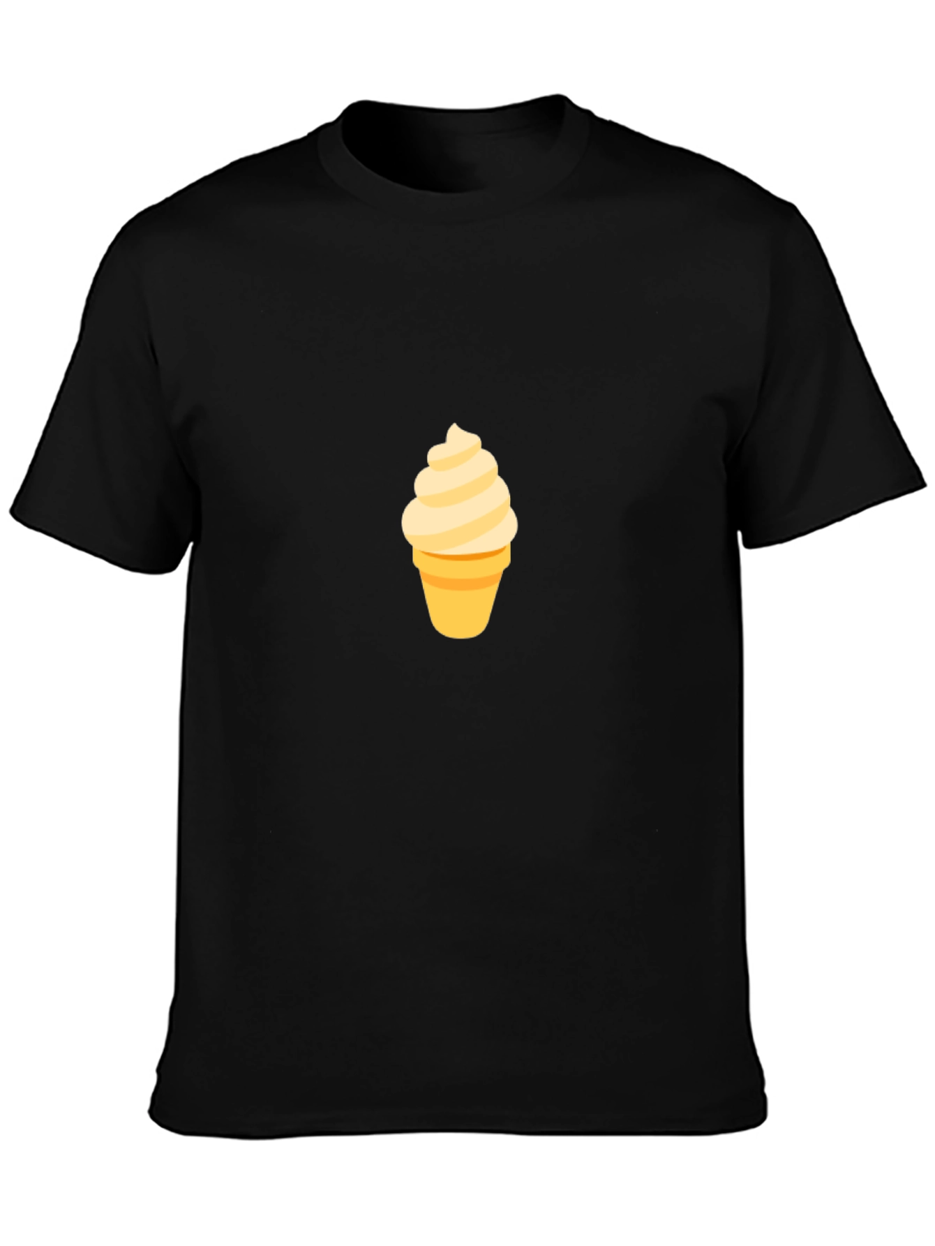Ice Cream Graphic Black T-Shirt