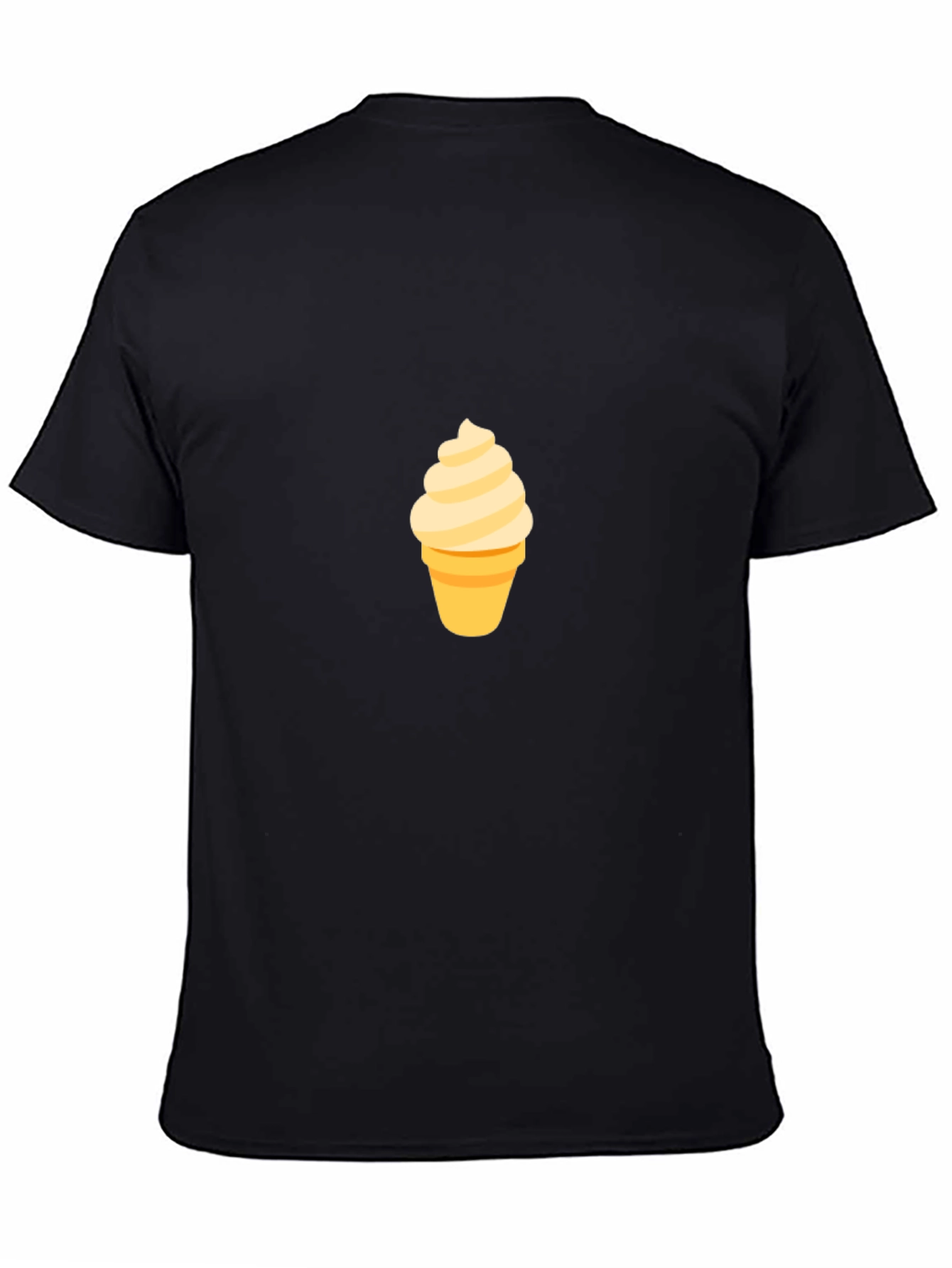 Ice Cream Graphic Black T-Shirt