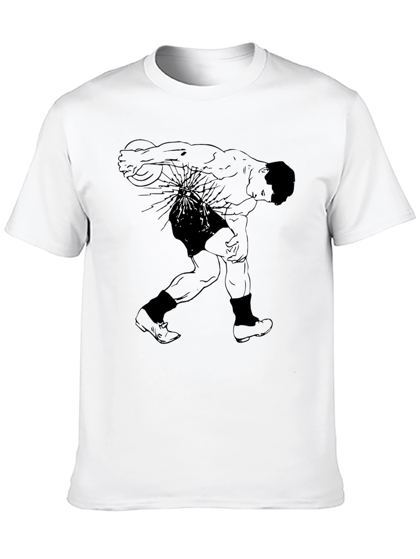 Graphic T-Shirt: Retro Athlete Design