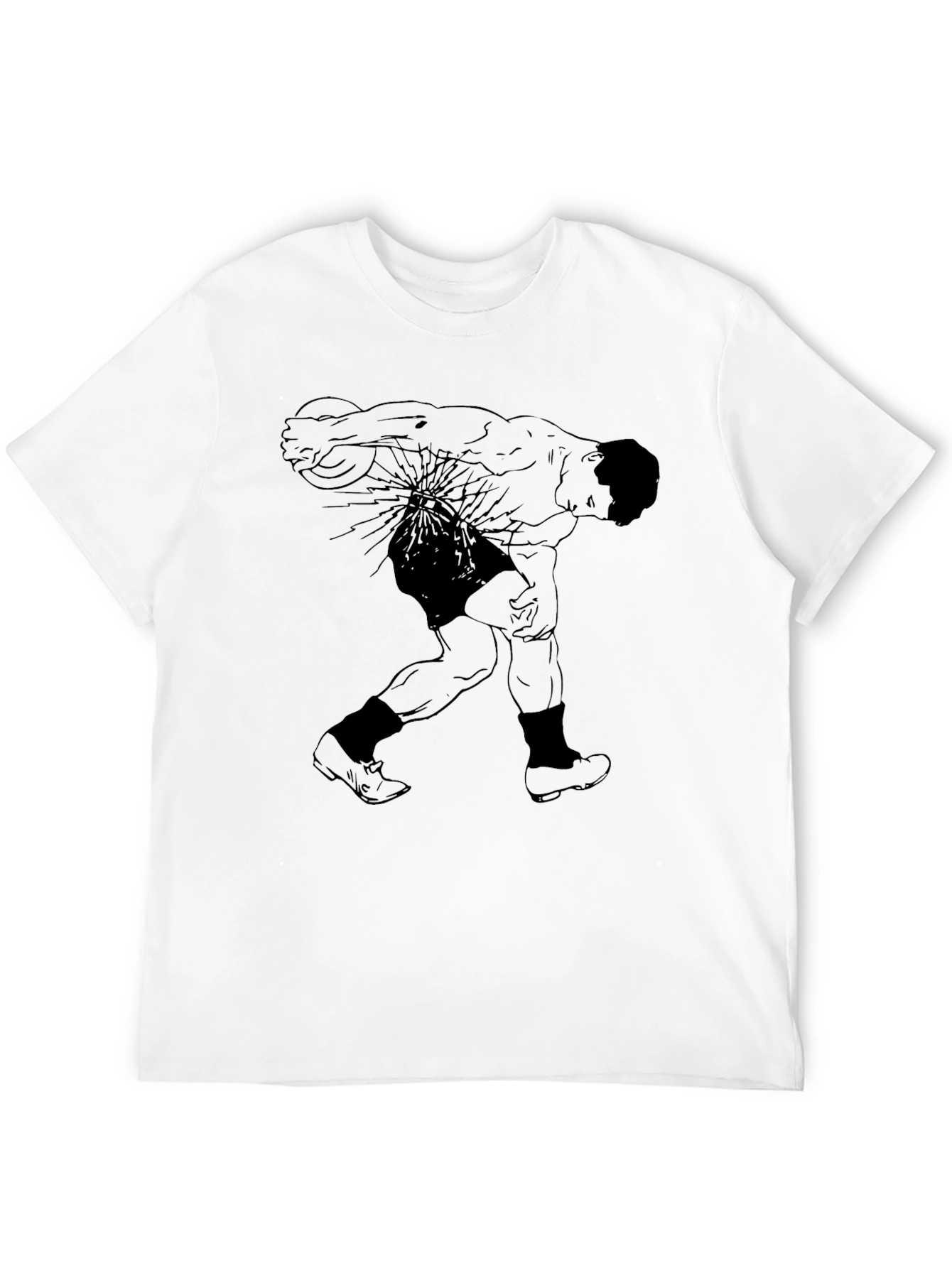 Graphic T-Shirt: Retro Athlete Design