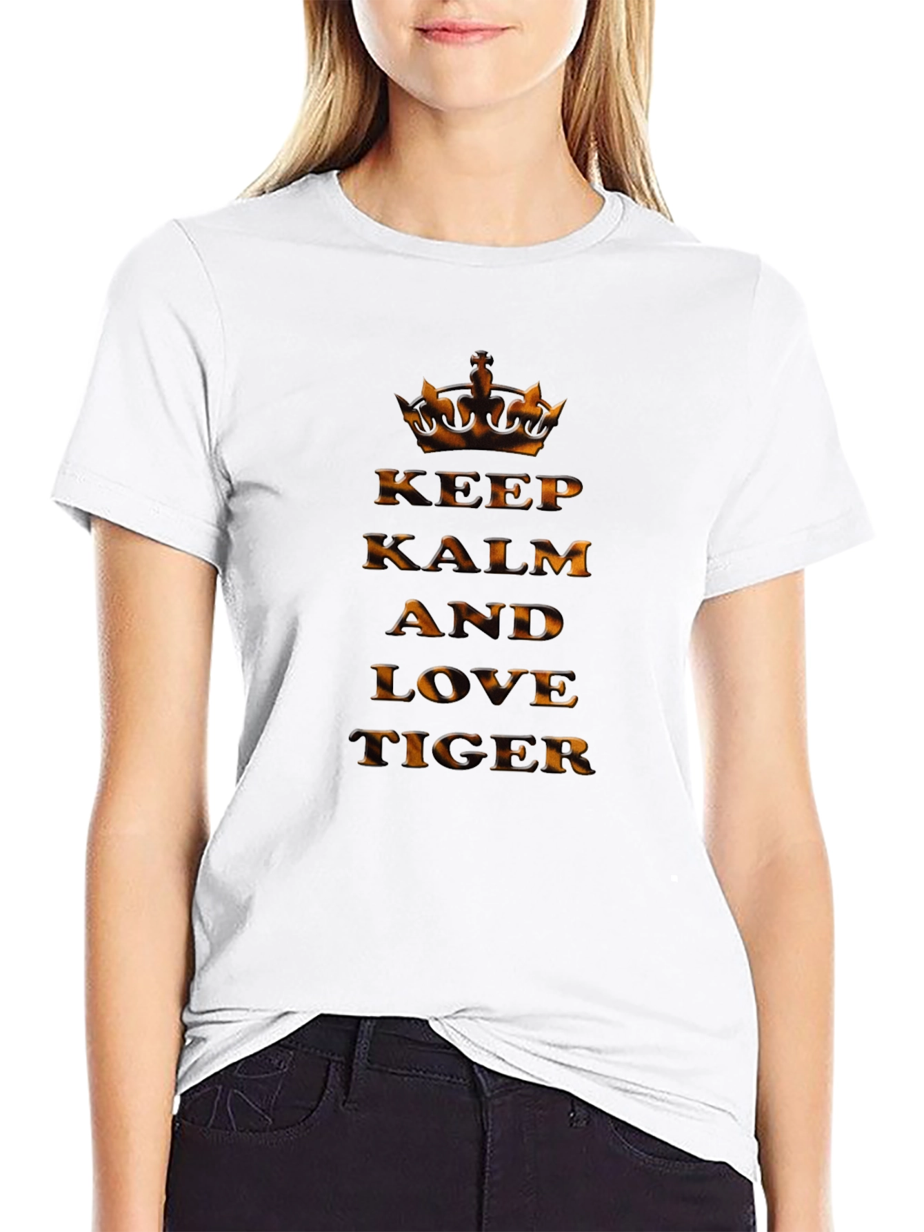 Keep Calm and Love Tiger Graphic Tee