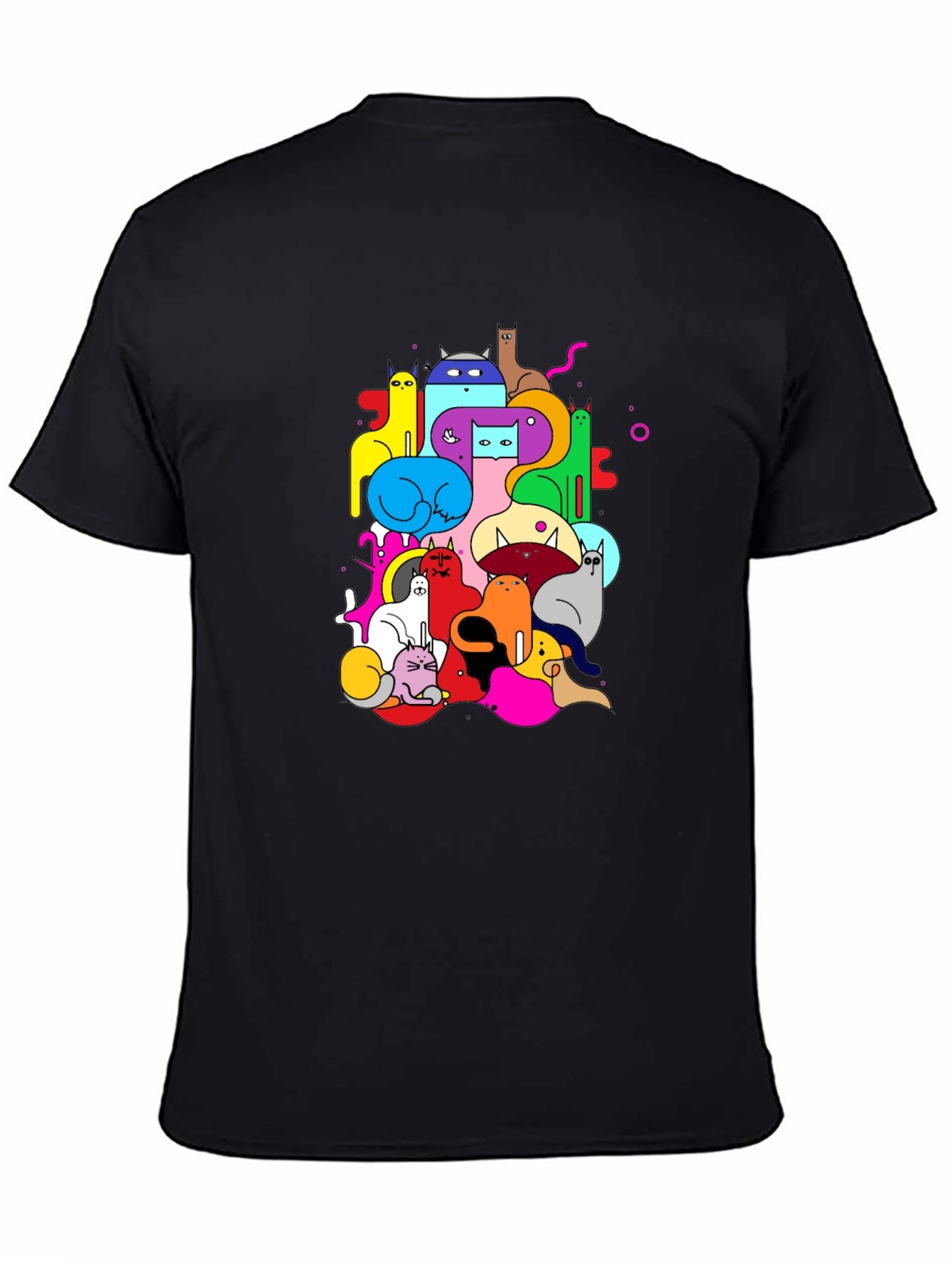 Colorful Cats Graphic Tee