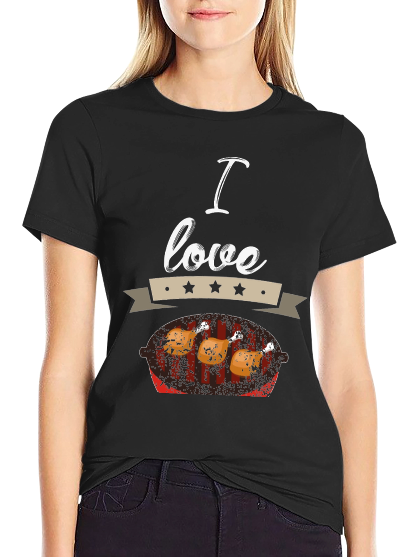 I Love Chicken BBQ T-Shirt - Grill Master Tee