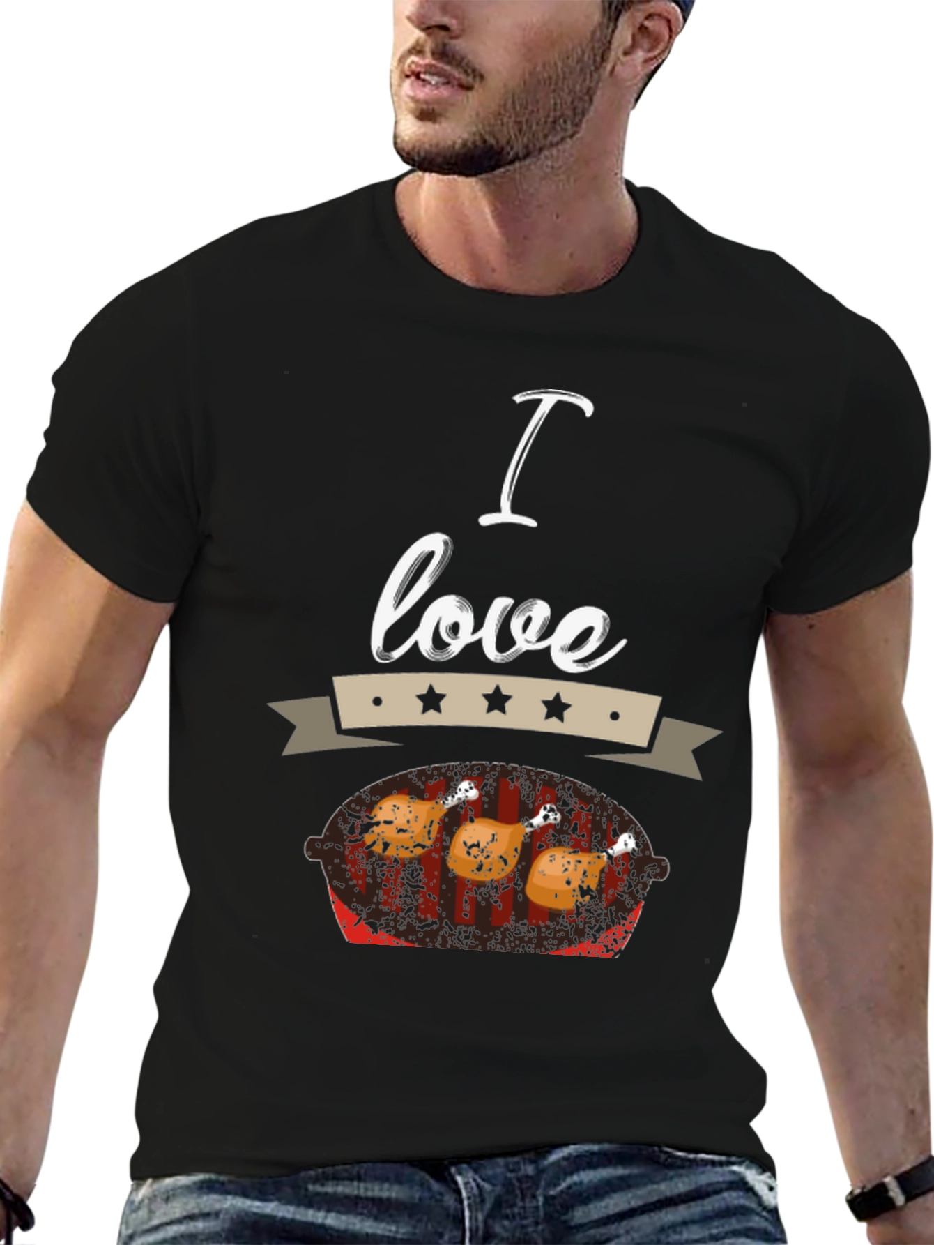 I Love Chicken BBQ T-Shirt - Grill Master Tee