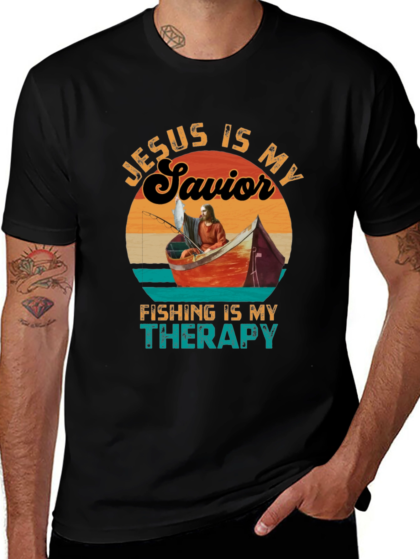 Jesus Is My Savior Fishing T-Shirt