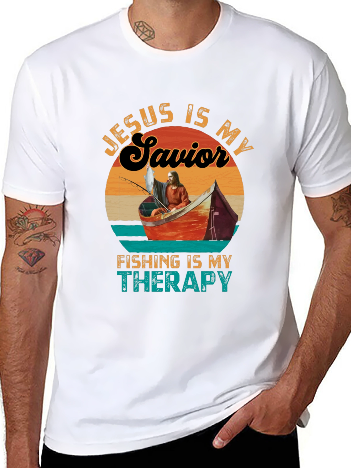 Jesus Is My Savior Fishing T-Shirt
