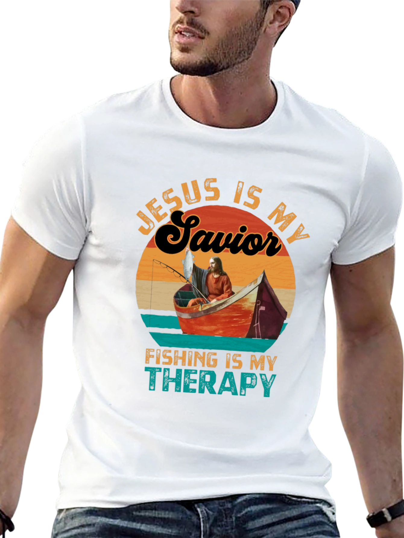 Jesus Is My Savior Fishing T-Shirt