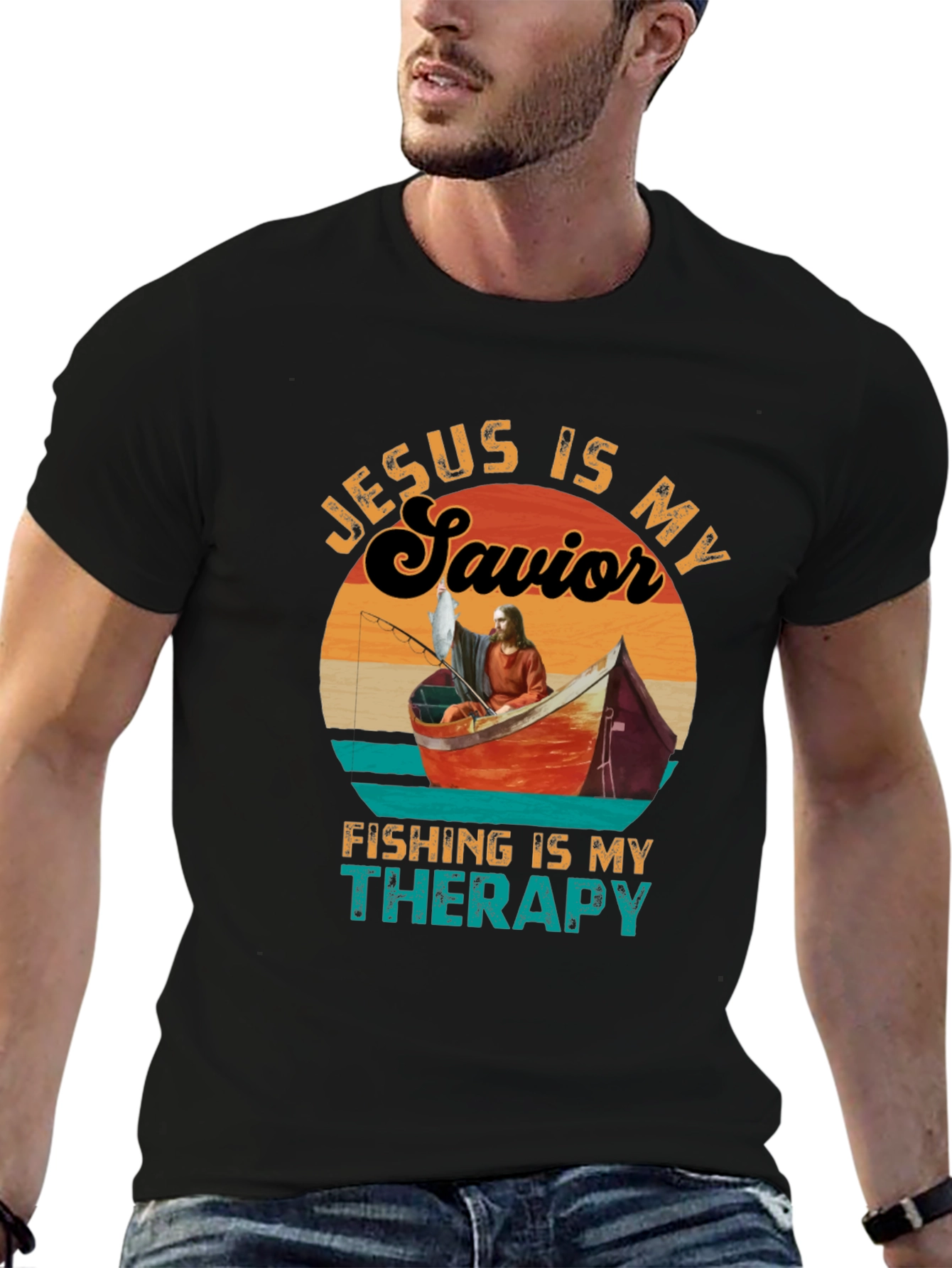 Jesus Is My Savior Fishing T-Shirt