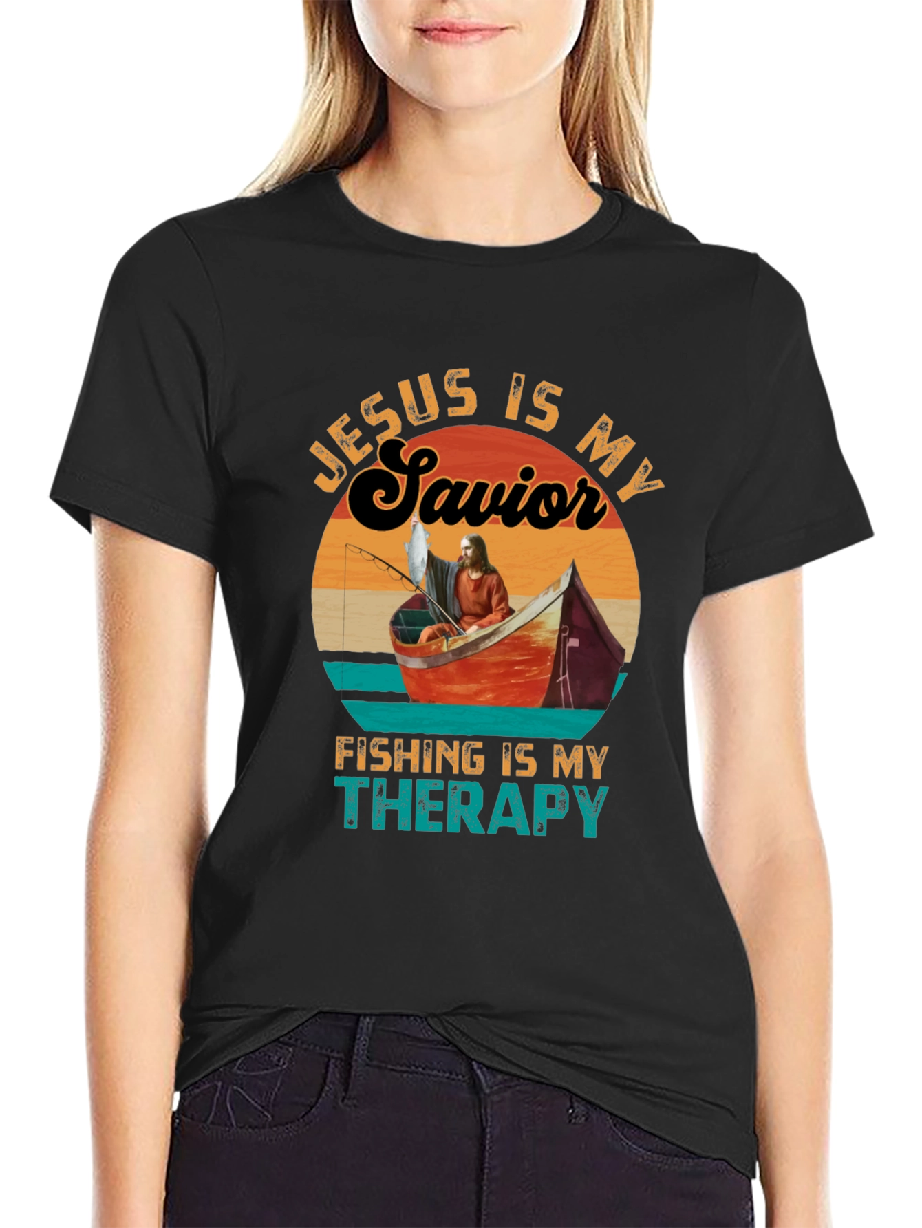 Jesus Is My Savior Fishing T-Shirt