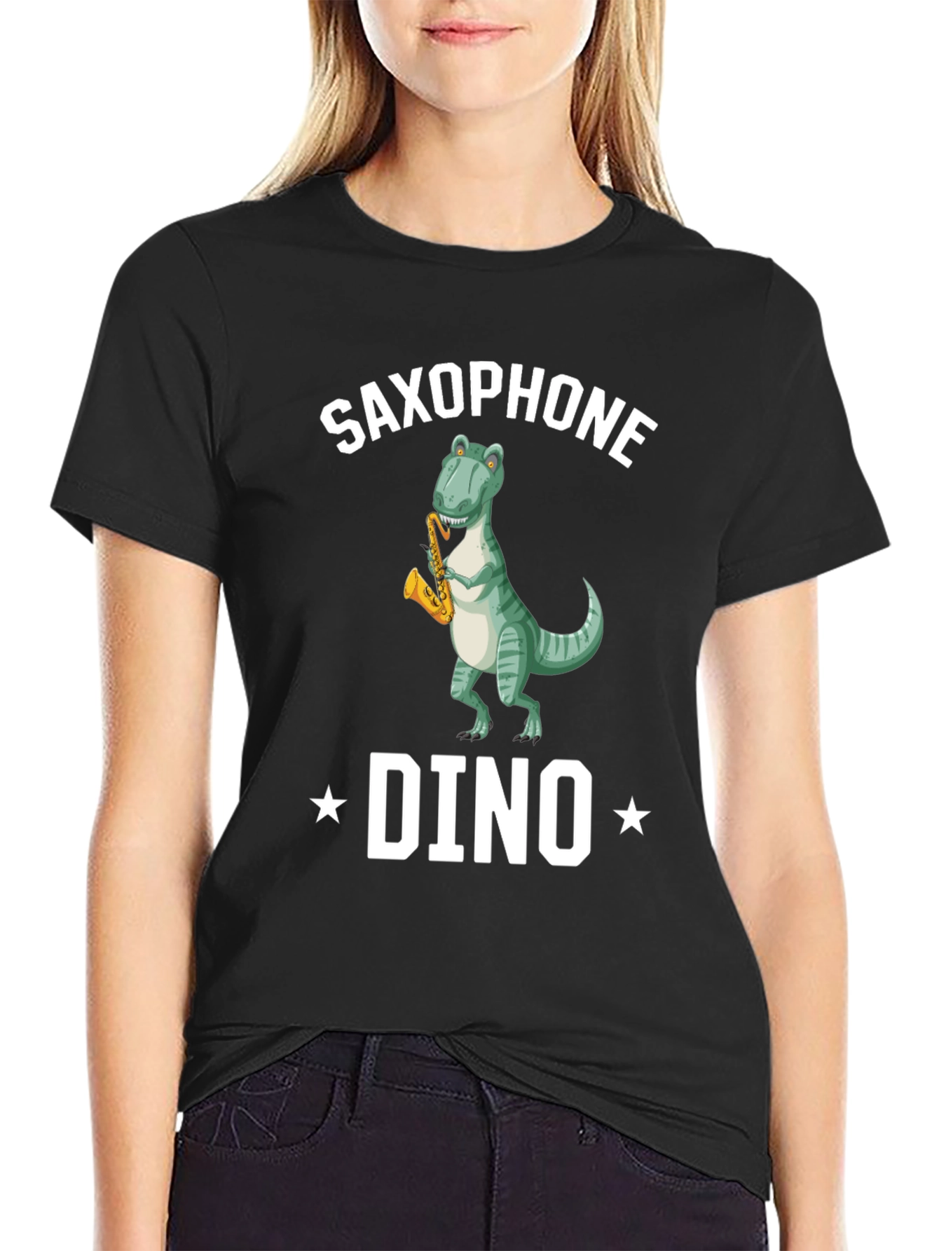 Saxophone Dino T-Shirt