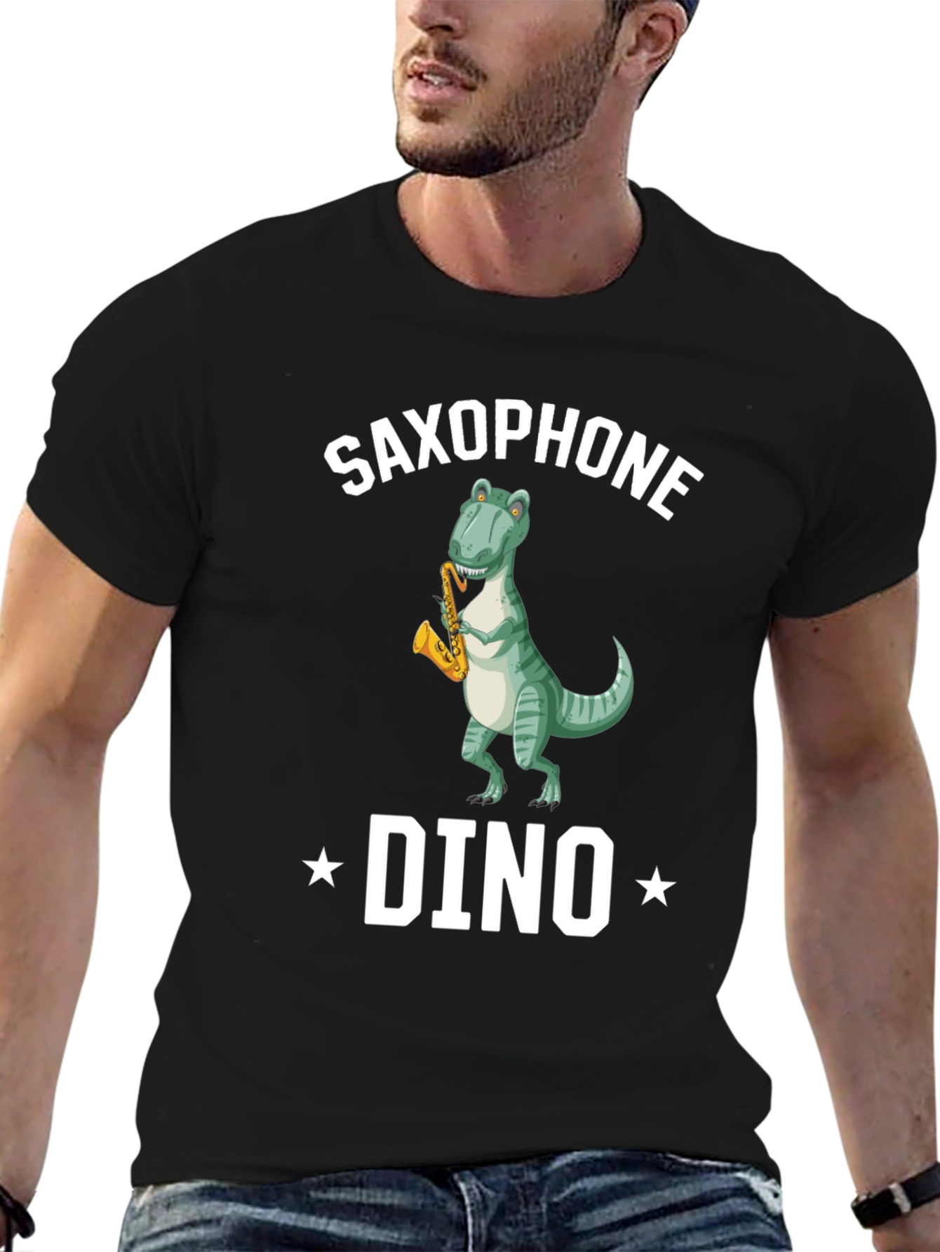 Saxophone Dino T-Shirt