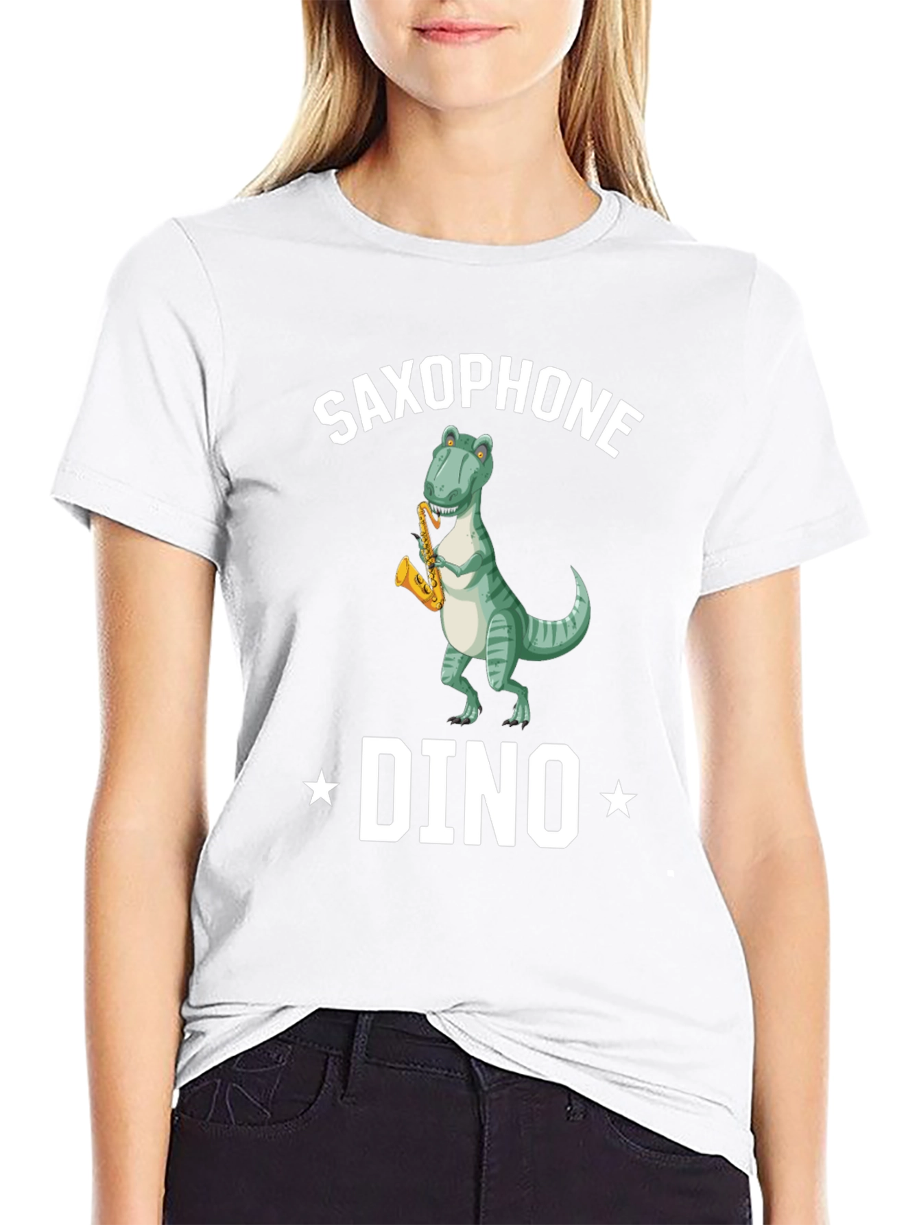 Saxophone Dino T-Shirt