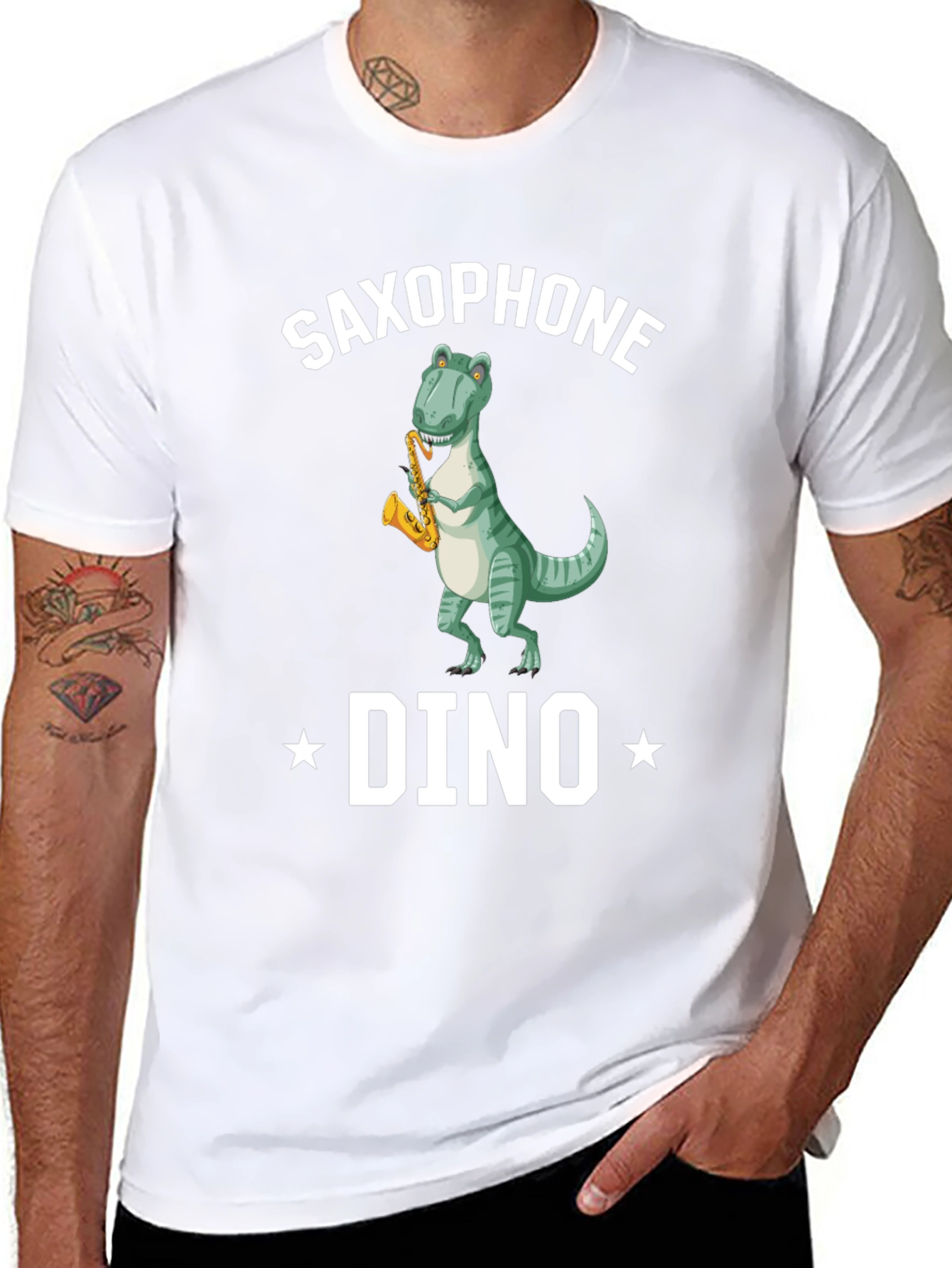 Saxophone Dino T-Shirt