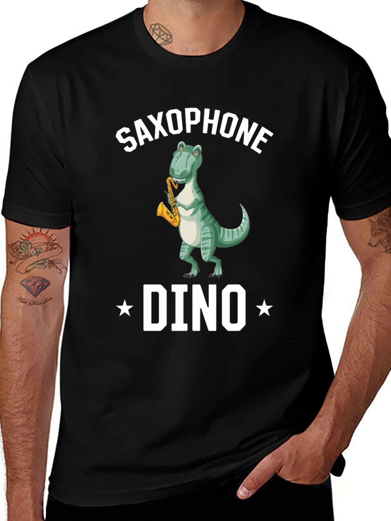 Saxophone Dino T-Shirt