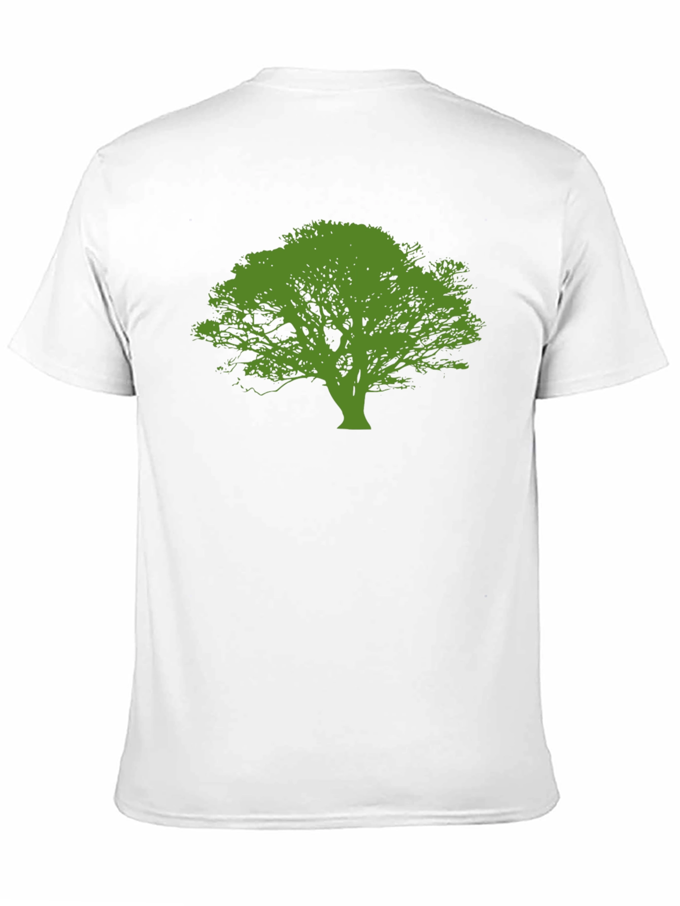 Green Tree Graphic Black T-Shirt