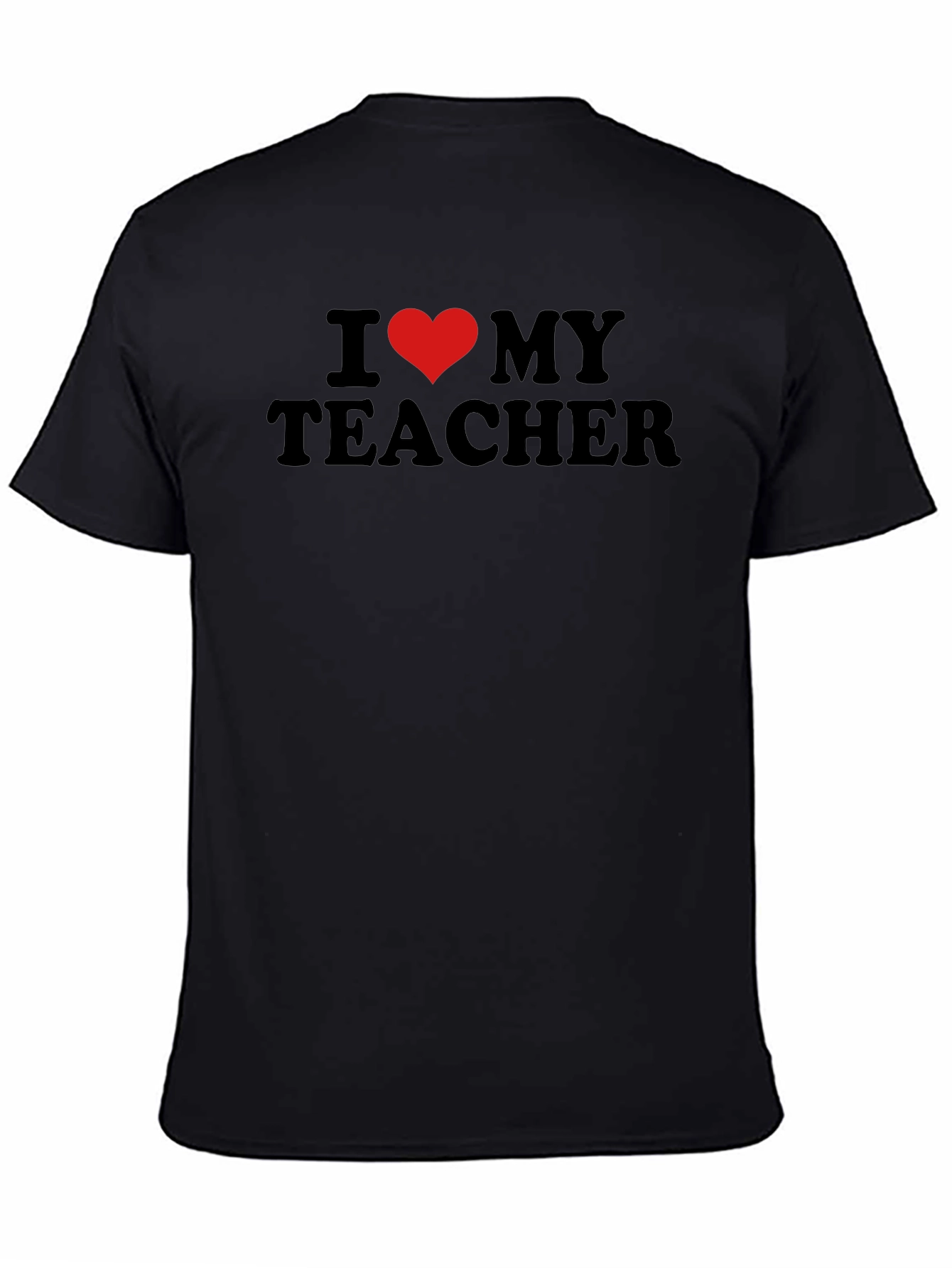 I Heart My Teacher Black T-Shirt