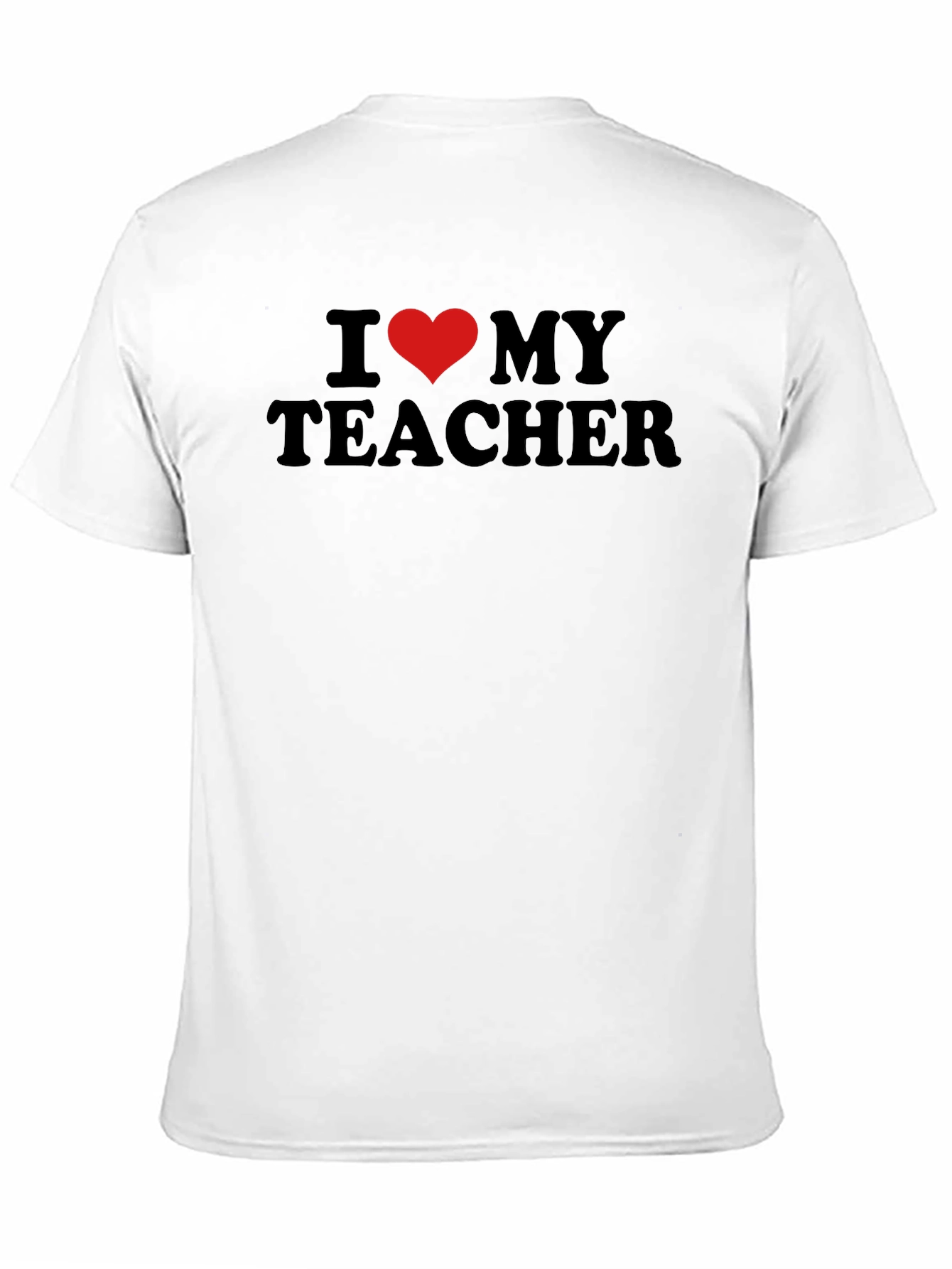 I Heart My Teacher Black T-Shirt