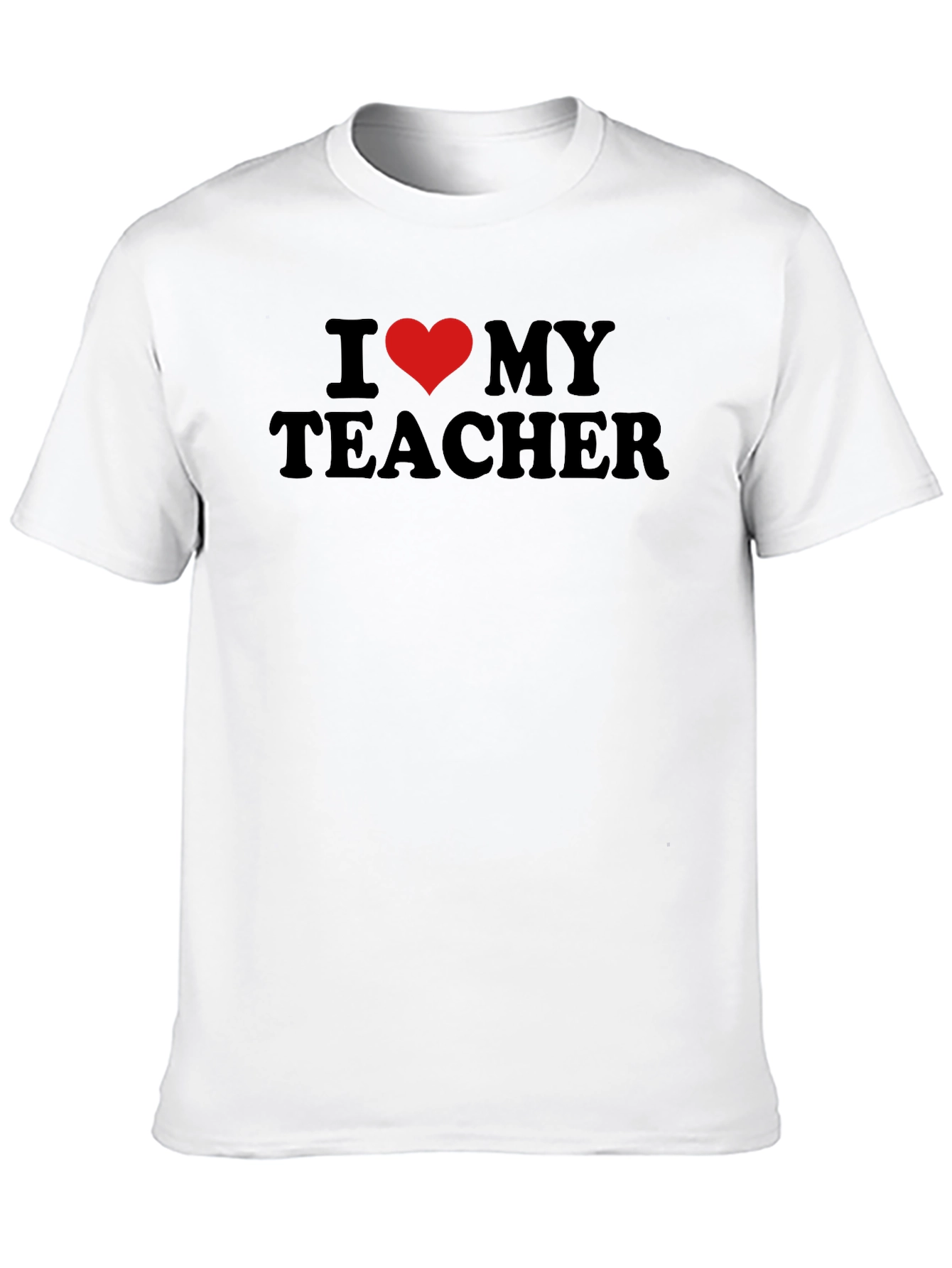 I Heart My Teacher Black T-Shirt