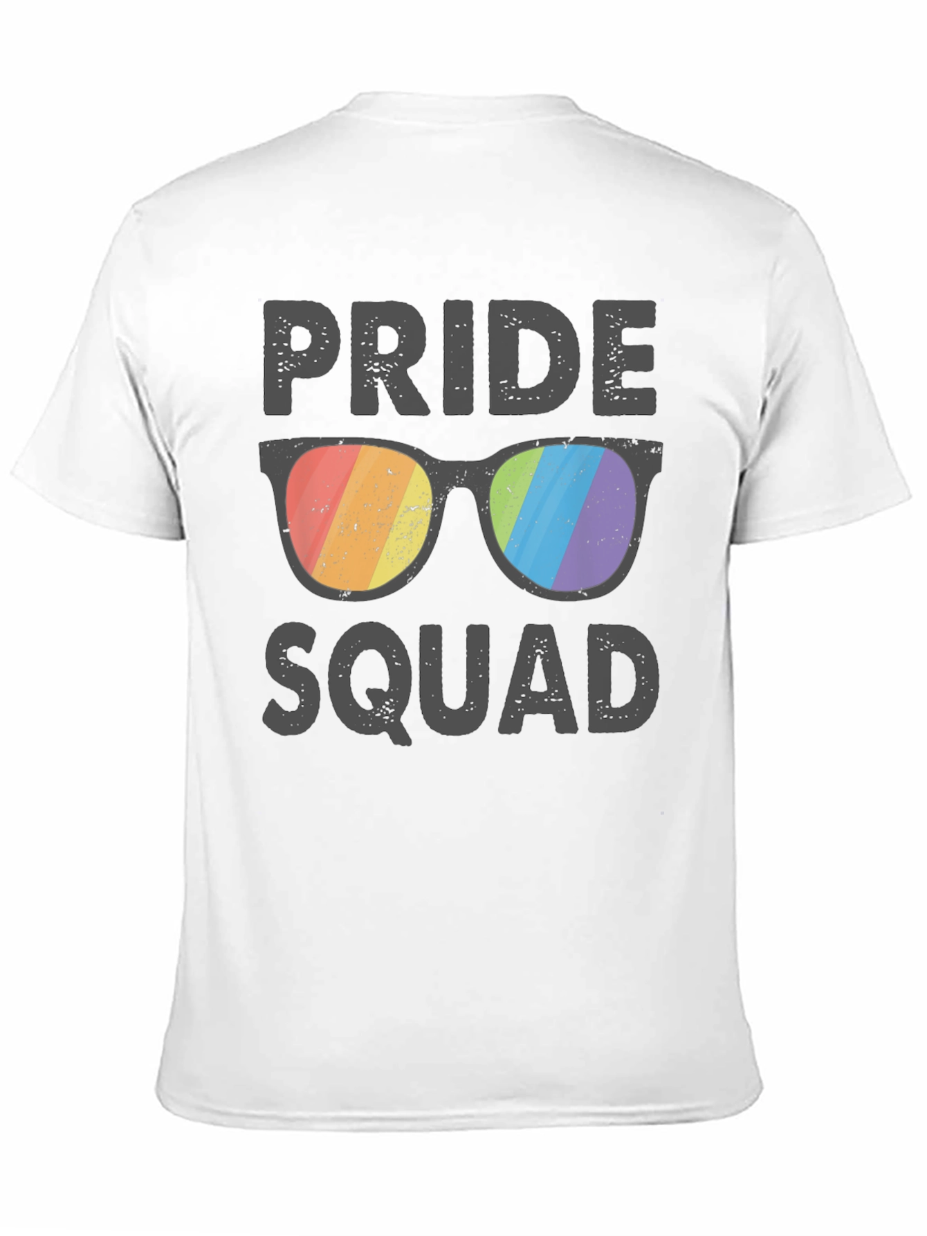 Pride Squad Rainbow Sunglasses Graphic T-Shirt
