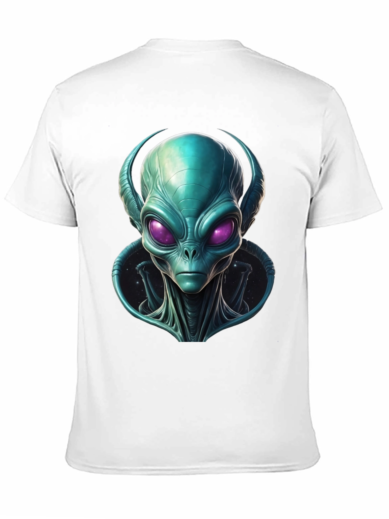 Alien Head Graphic T-Shirt - Sci-Fi Design