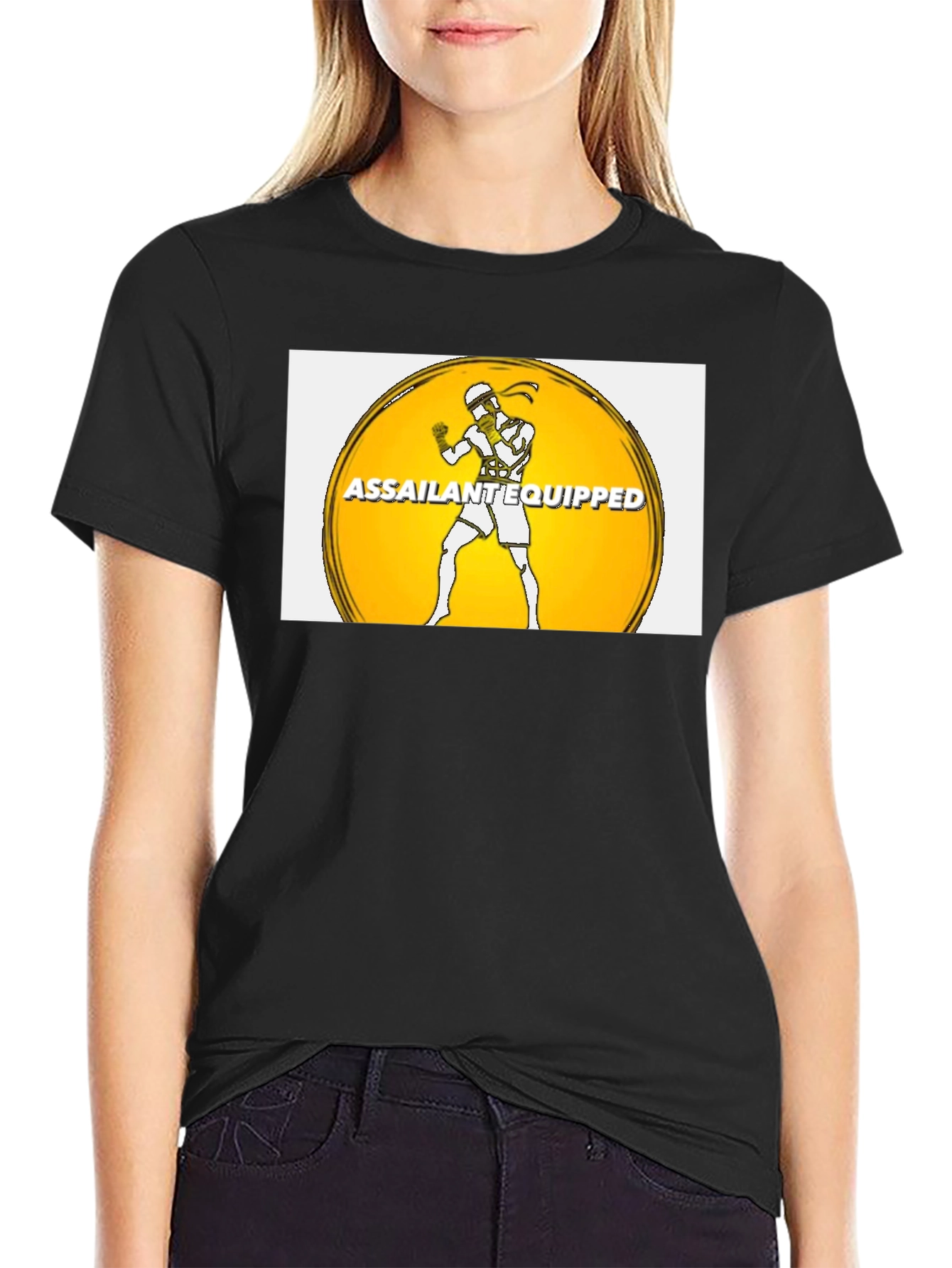 Assailant Equipped Graphic Tee - Black Cotton Blend