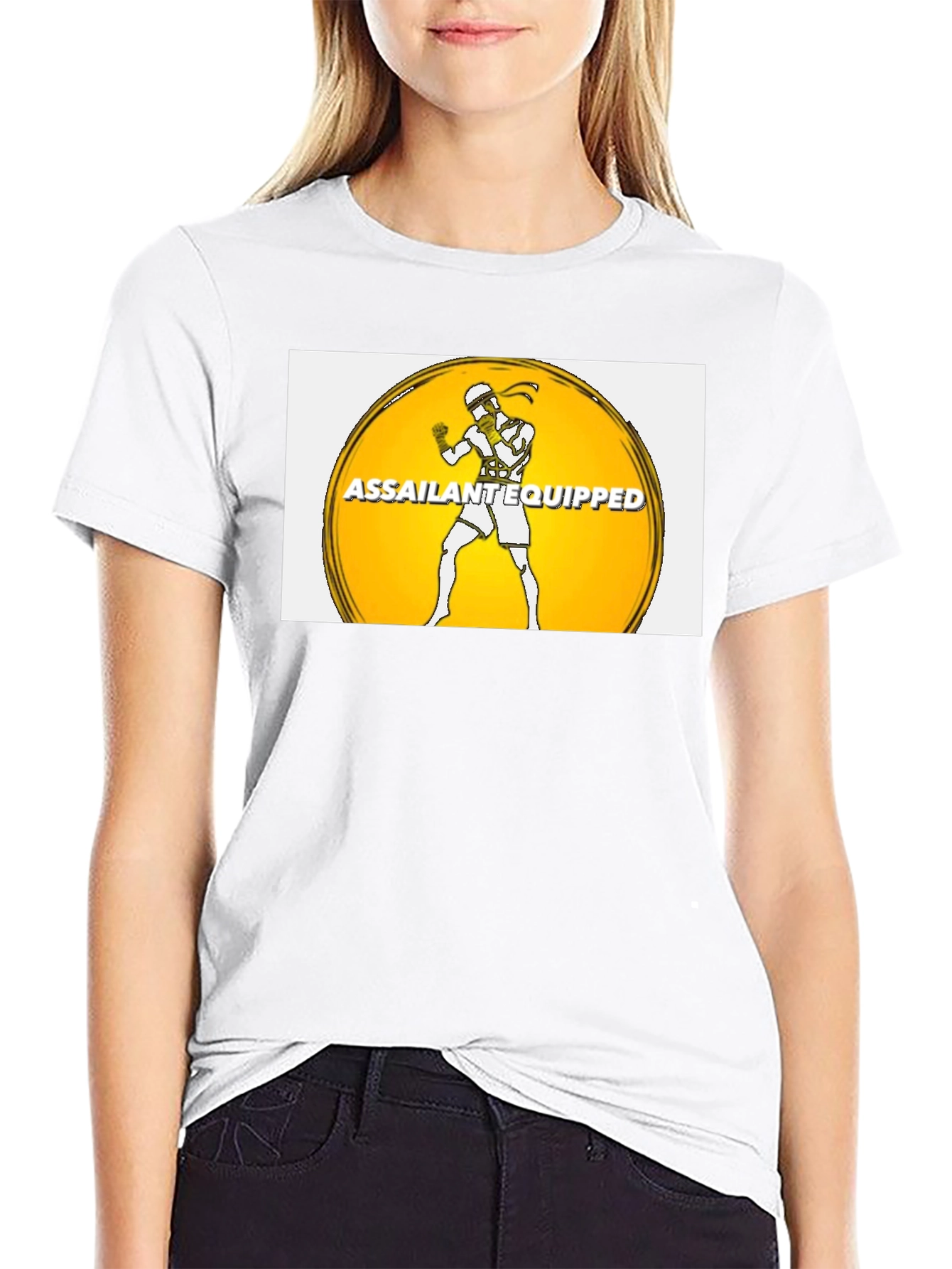 Assailant Equipped Graphic Tee - Black Cotton Blend