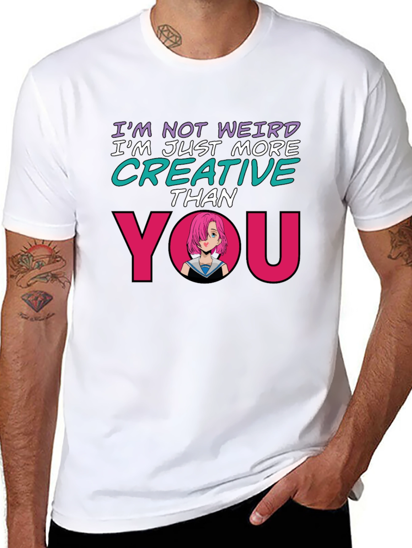 Creative Anime Graphic T-Shirt