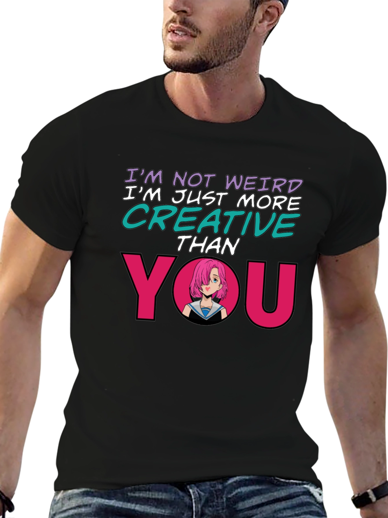 Creative Anime Graphic T-Shirt