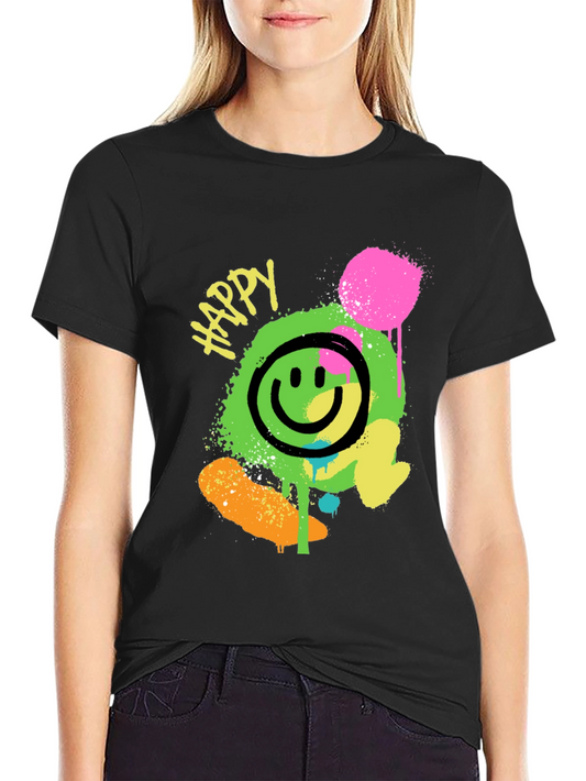 Happy Smiley Face Graphic Tee