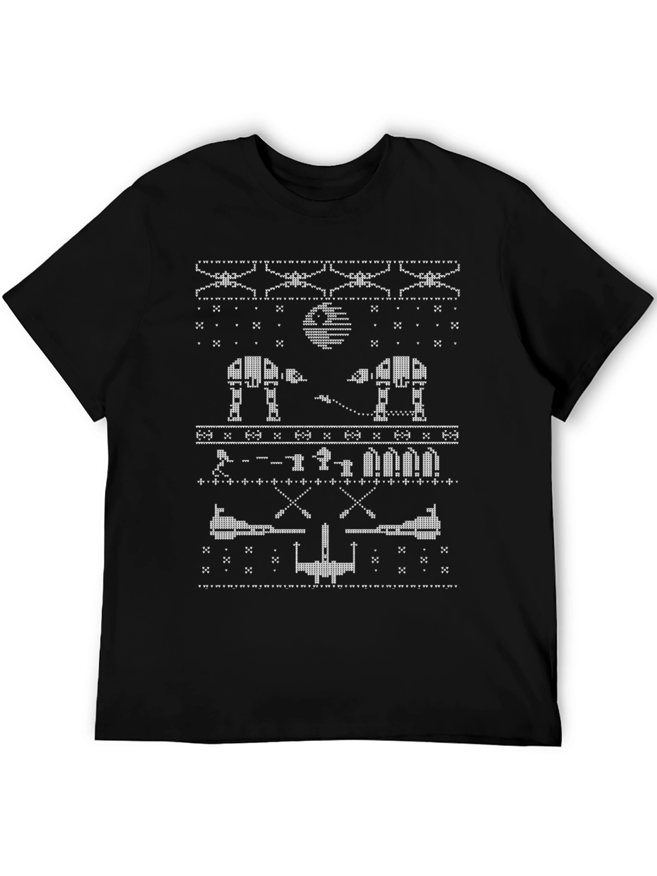 Star Wars Ugly Christmas Sweater Style T-Shirt