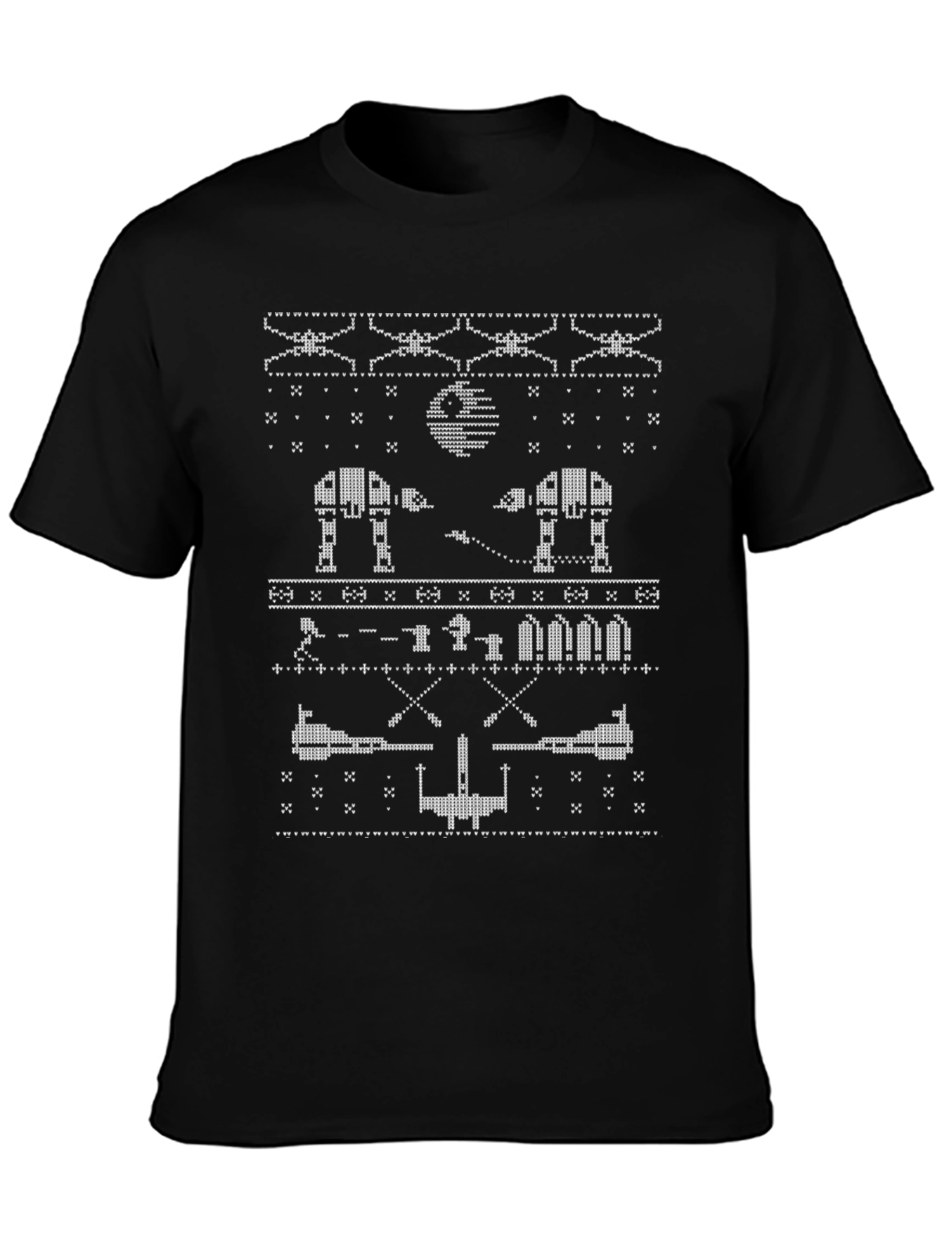 Star Wars Ugly Christmas Sweater Style T-Shirt