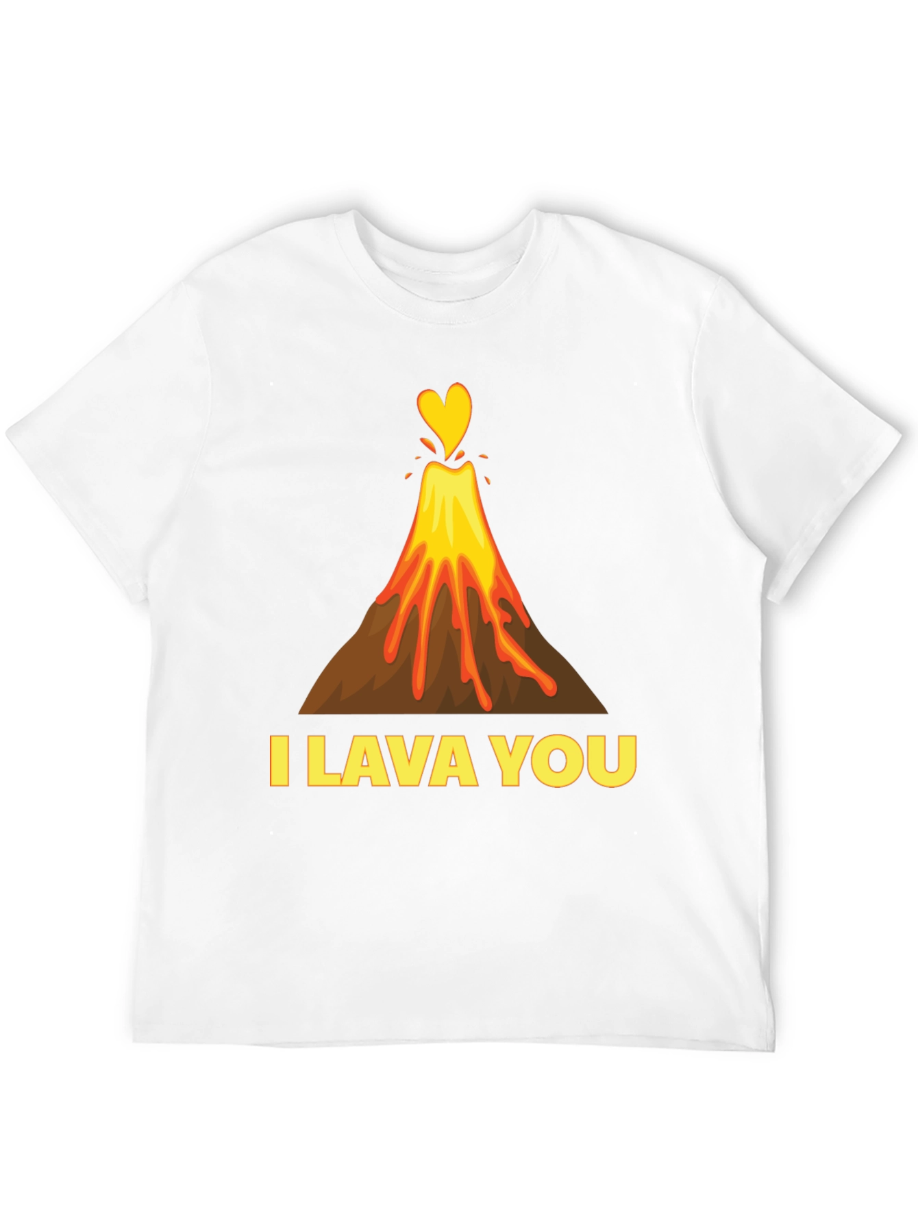 I Lava You Graphic Tee - Volcano Heart Love