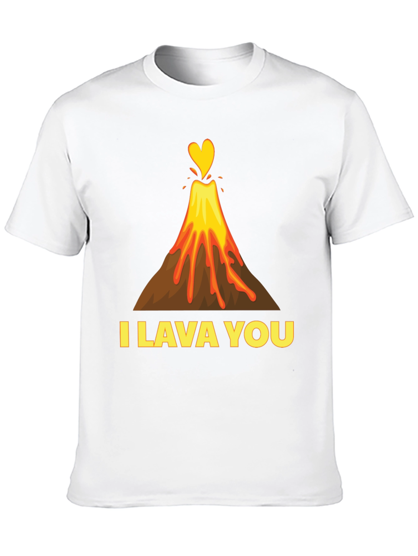 I Lava You Graphic Tee - Volcano Heart Love
