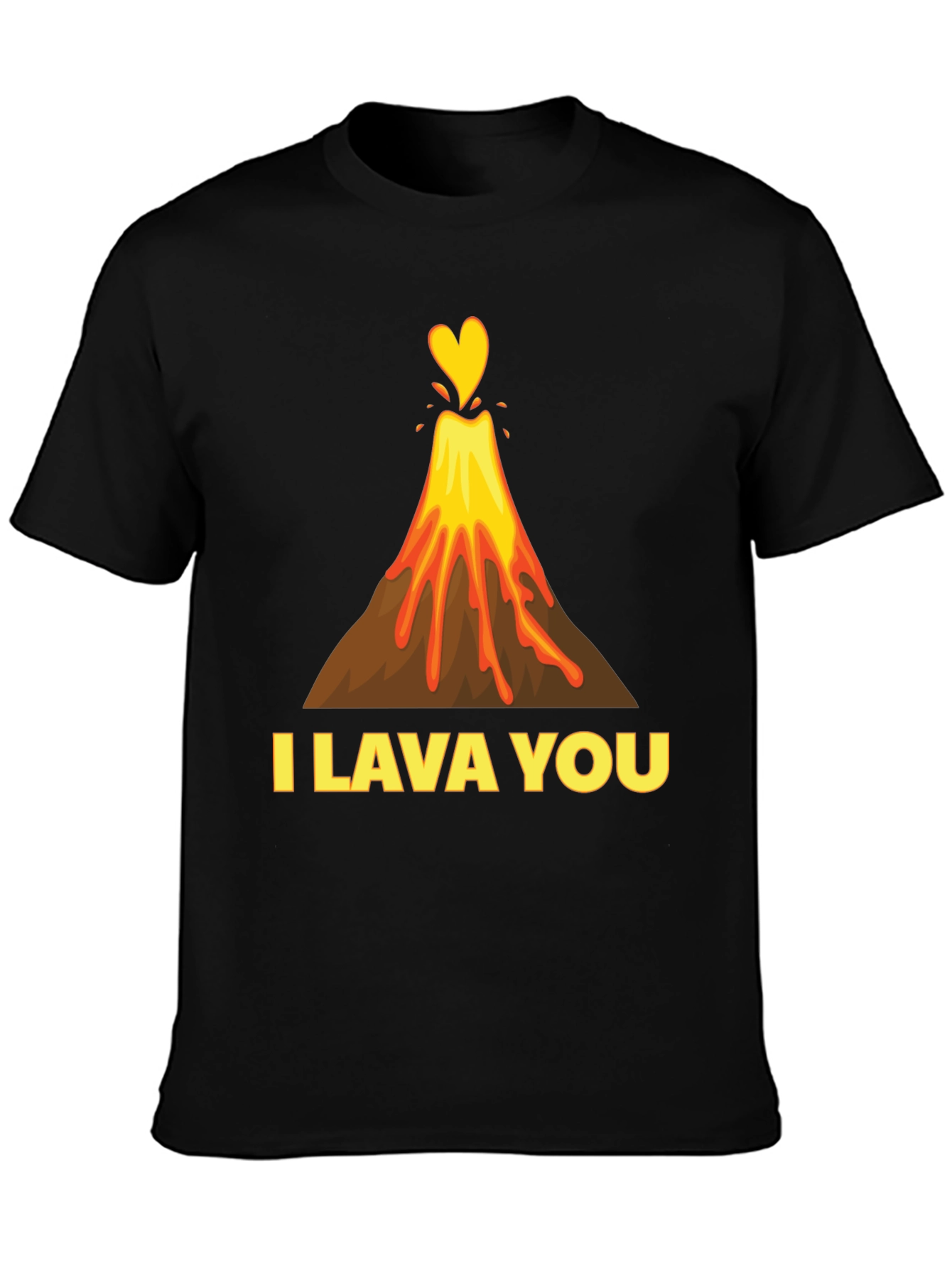 I Lava You Graphic Tee - Volcano Heart Love