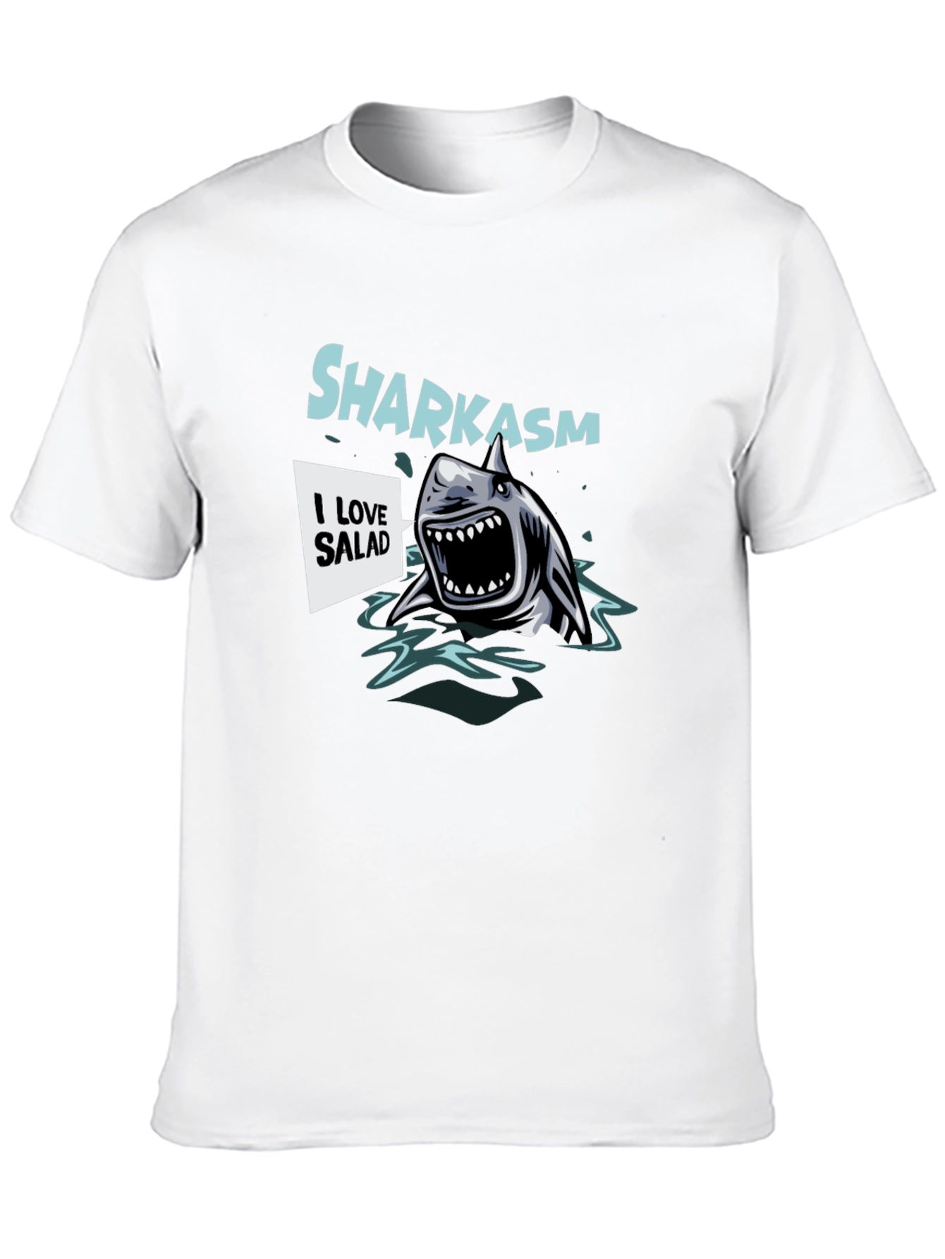 Sharkasm Salad Lover Graphic T-Shirt