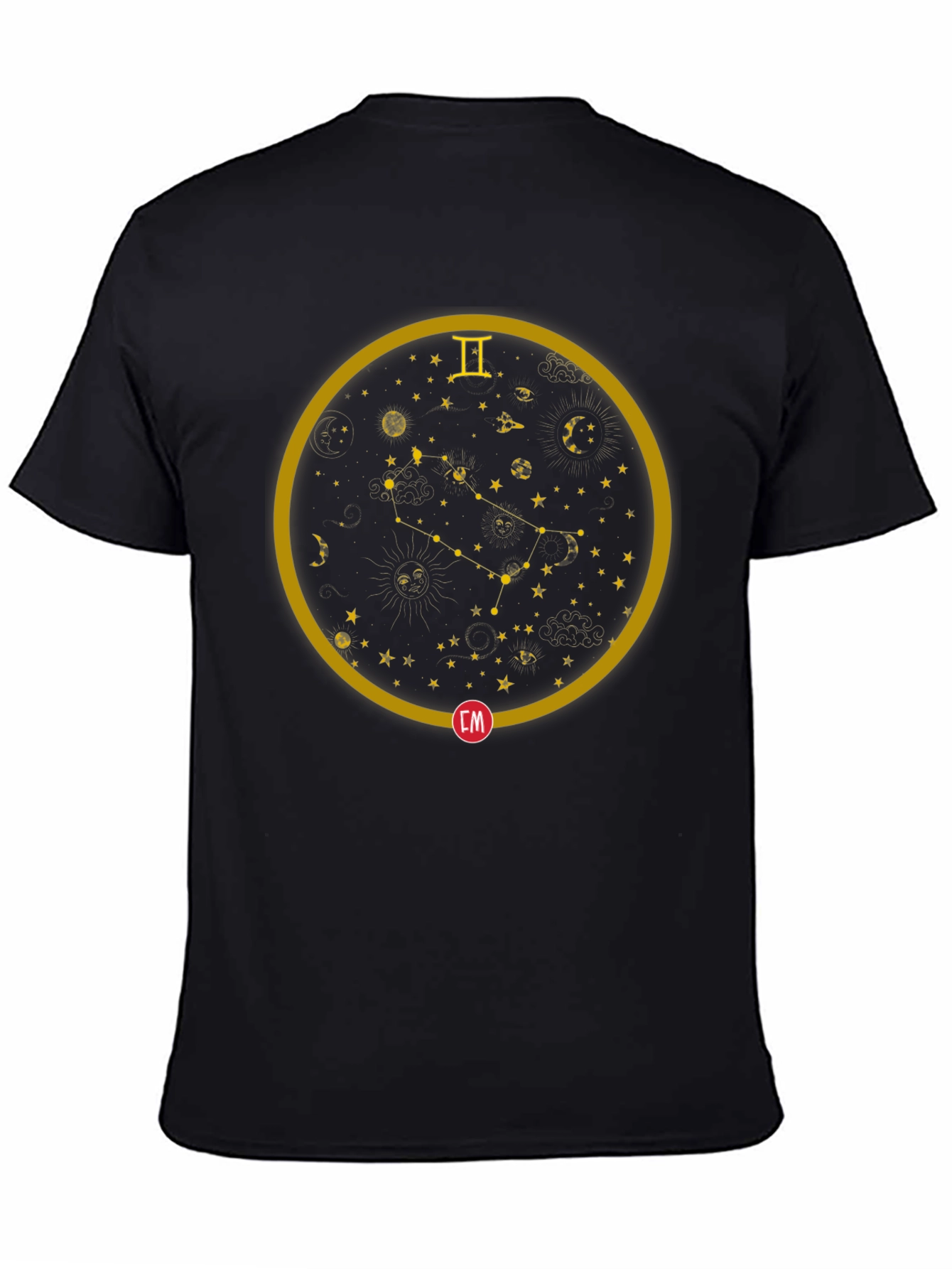 Gemini Constellation Graphic Print T-Shirt