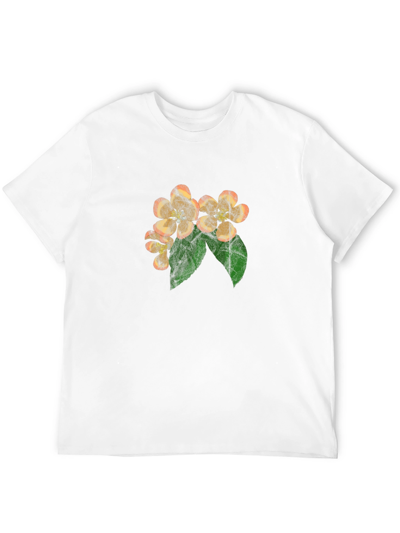 Floral Blossom Print Black T-Shirt