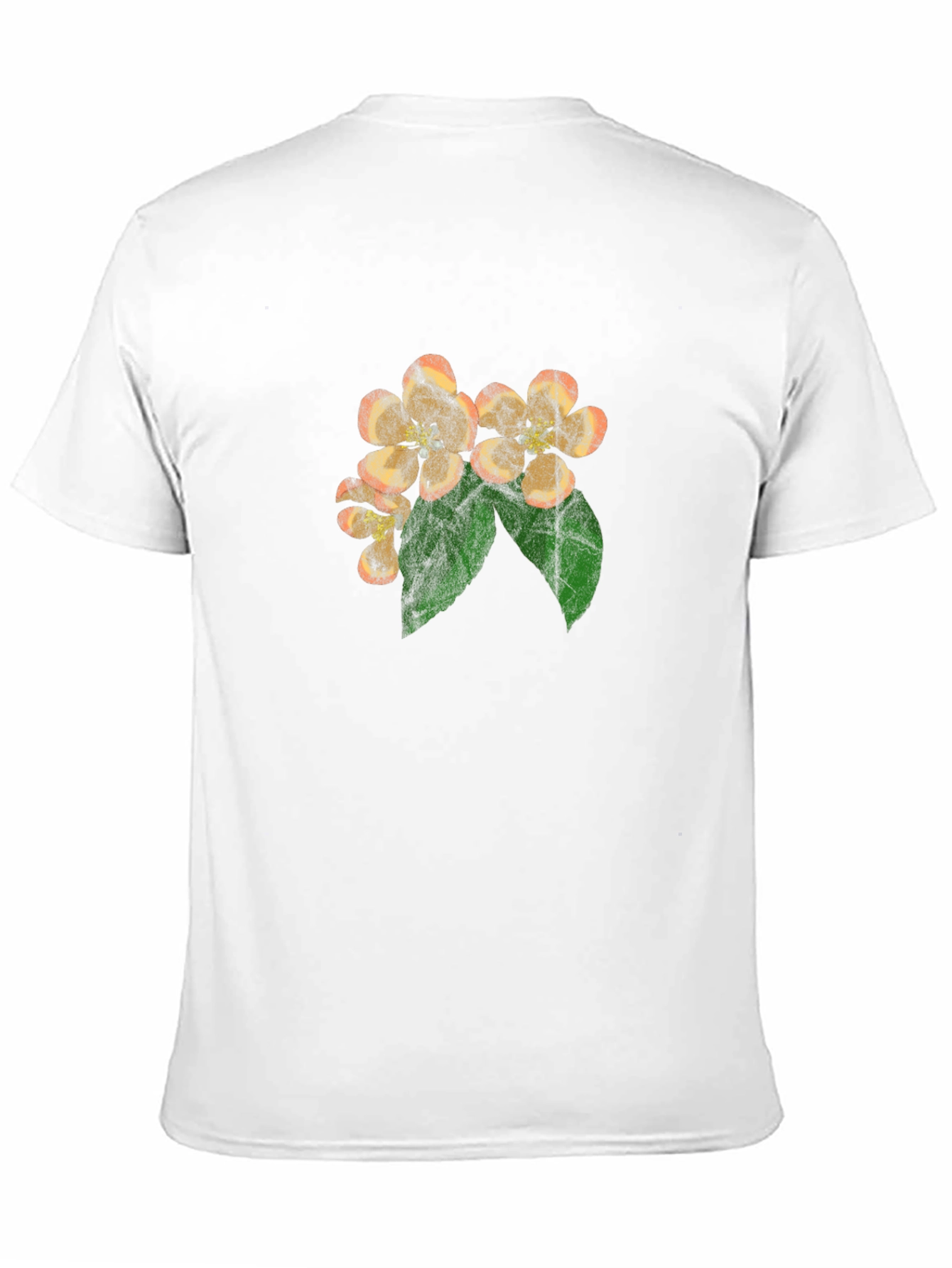 Floral Blossom Print Black T-Shirt