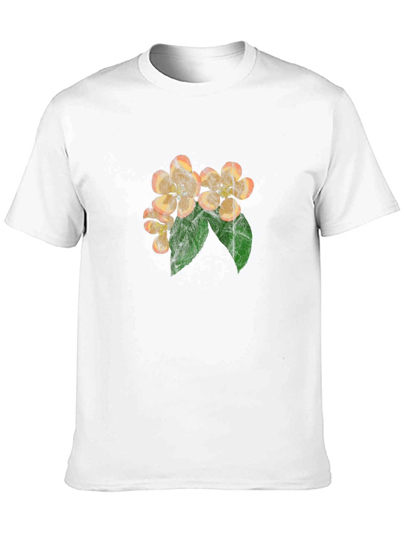 Floral Blossom Print Black T-Shirt