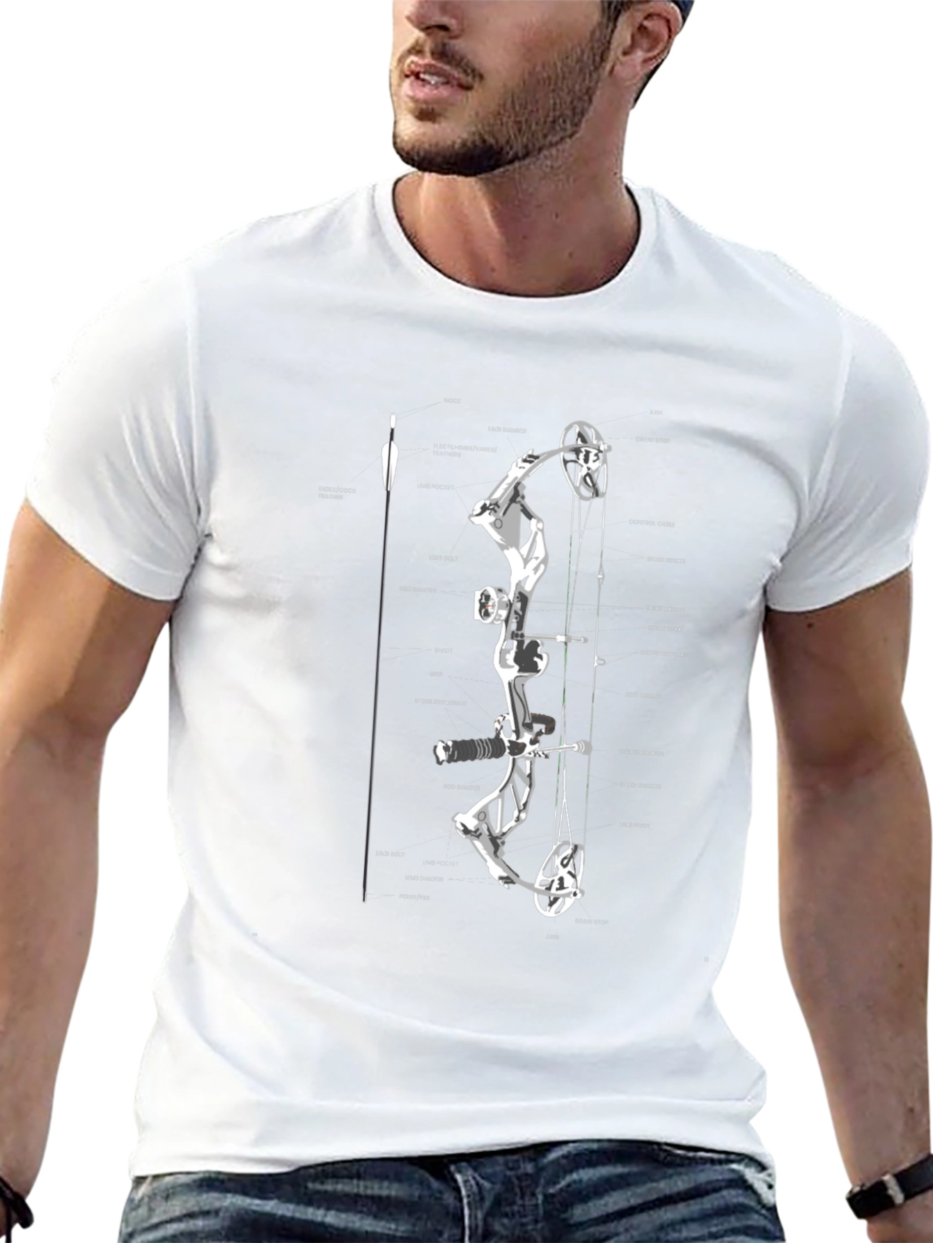 Bow Anatomy Graphic T-Shirt | Archery Enthusiast Tee