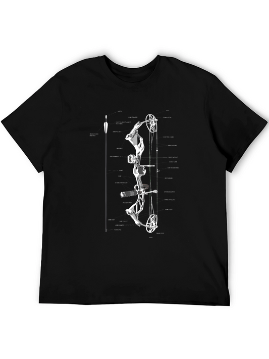 Bow Anatomy Graphic T-Shirt | Archery Enthusiast Tee