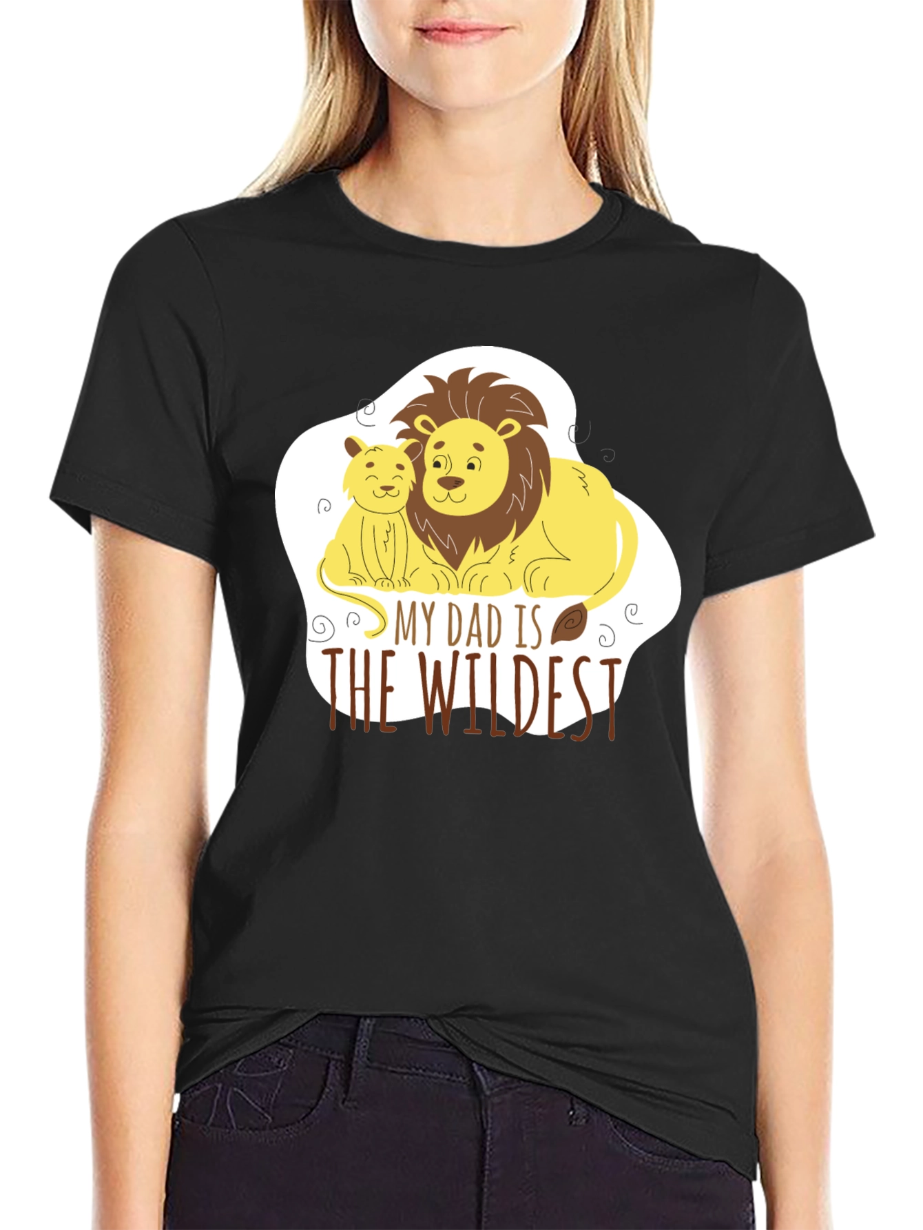 Dad is Wildest Lion Graphic Tee