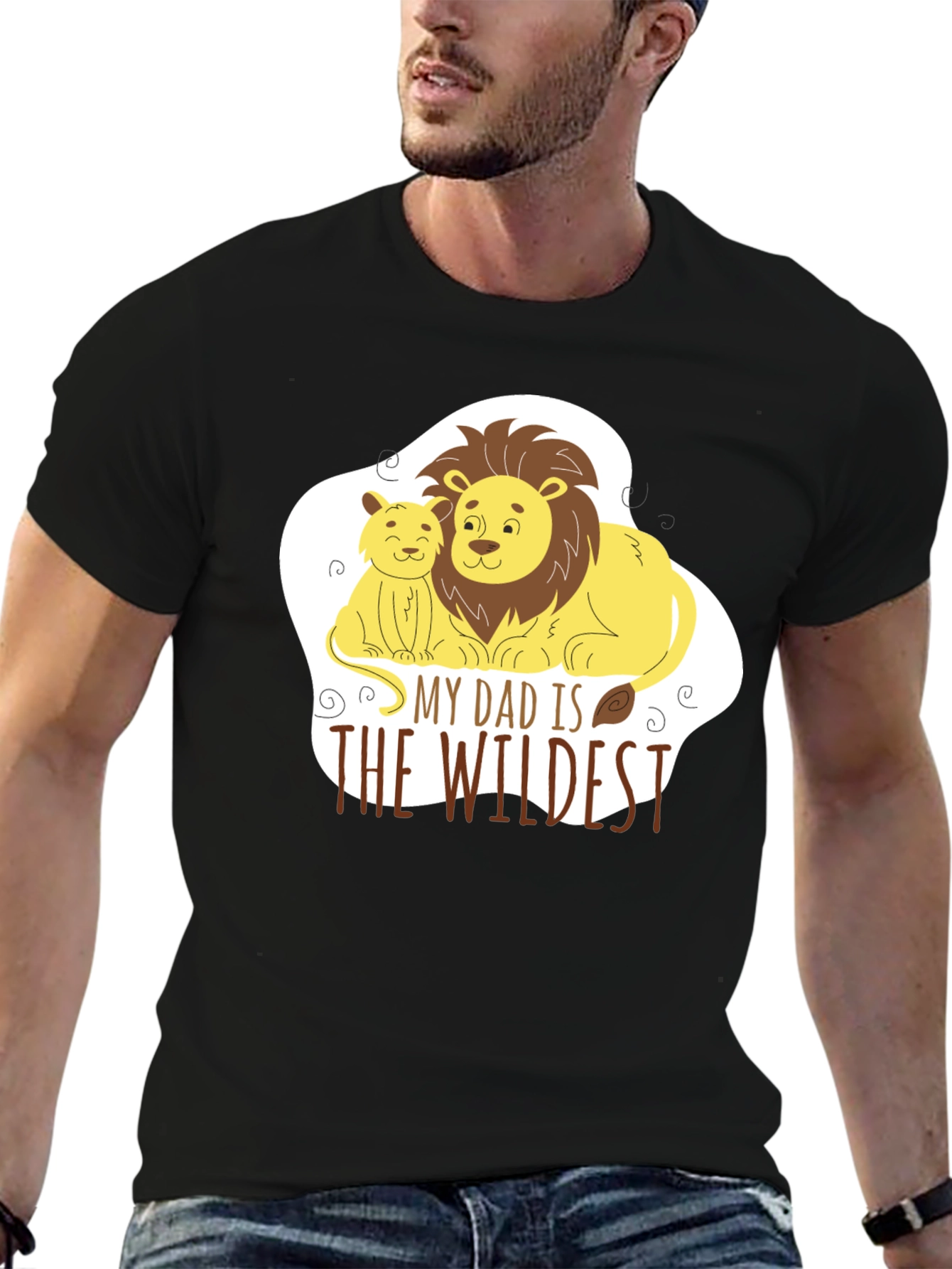 Dad is Wildest Lion Graphic Tee