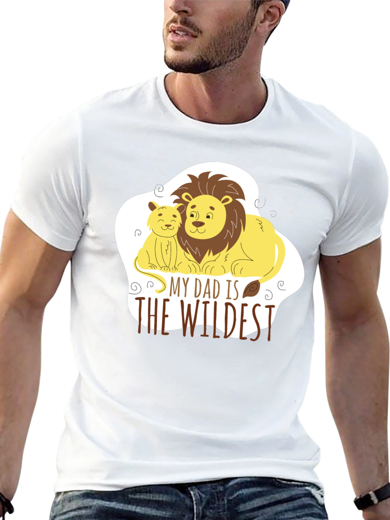 Dad is Wildest Lion Graphic Tee