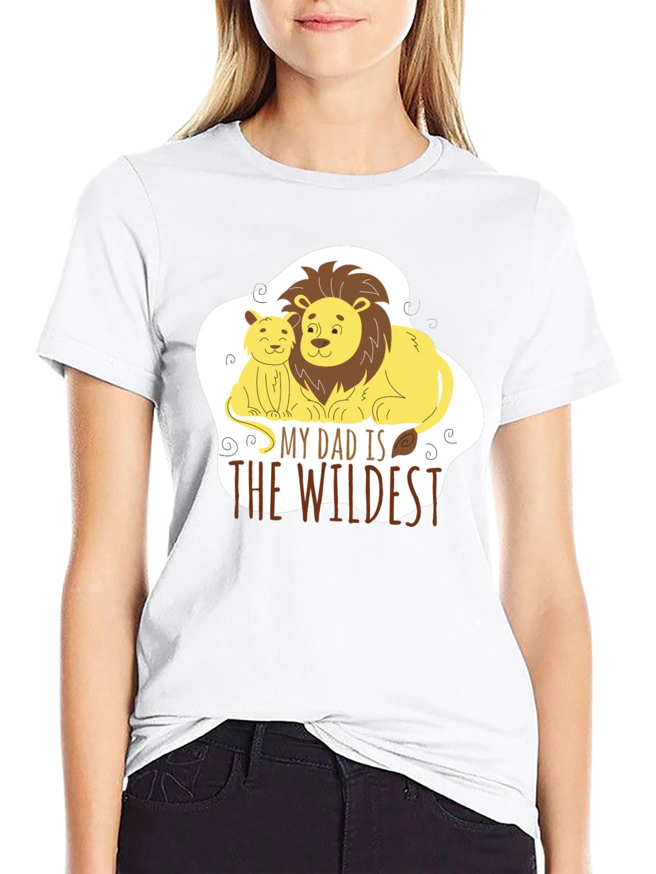 Dad is Wildest Lion Graphic Tee
