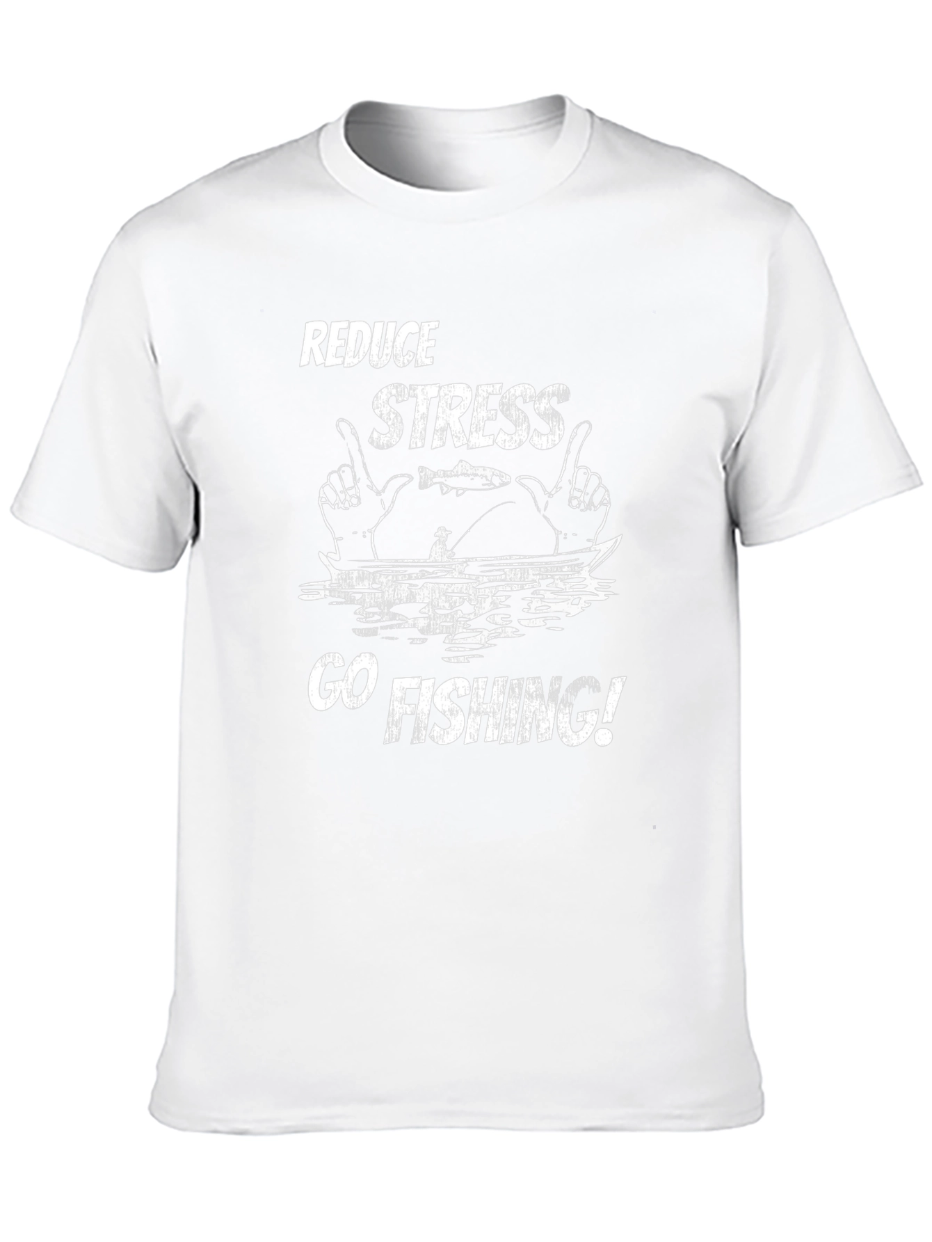 Reduce Stress Go Fishing Mens T-Shirt