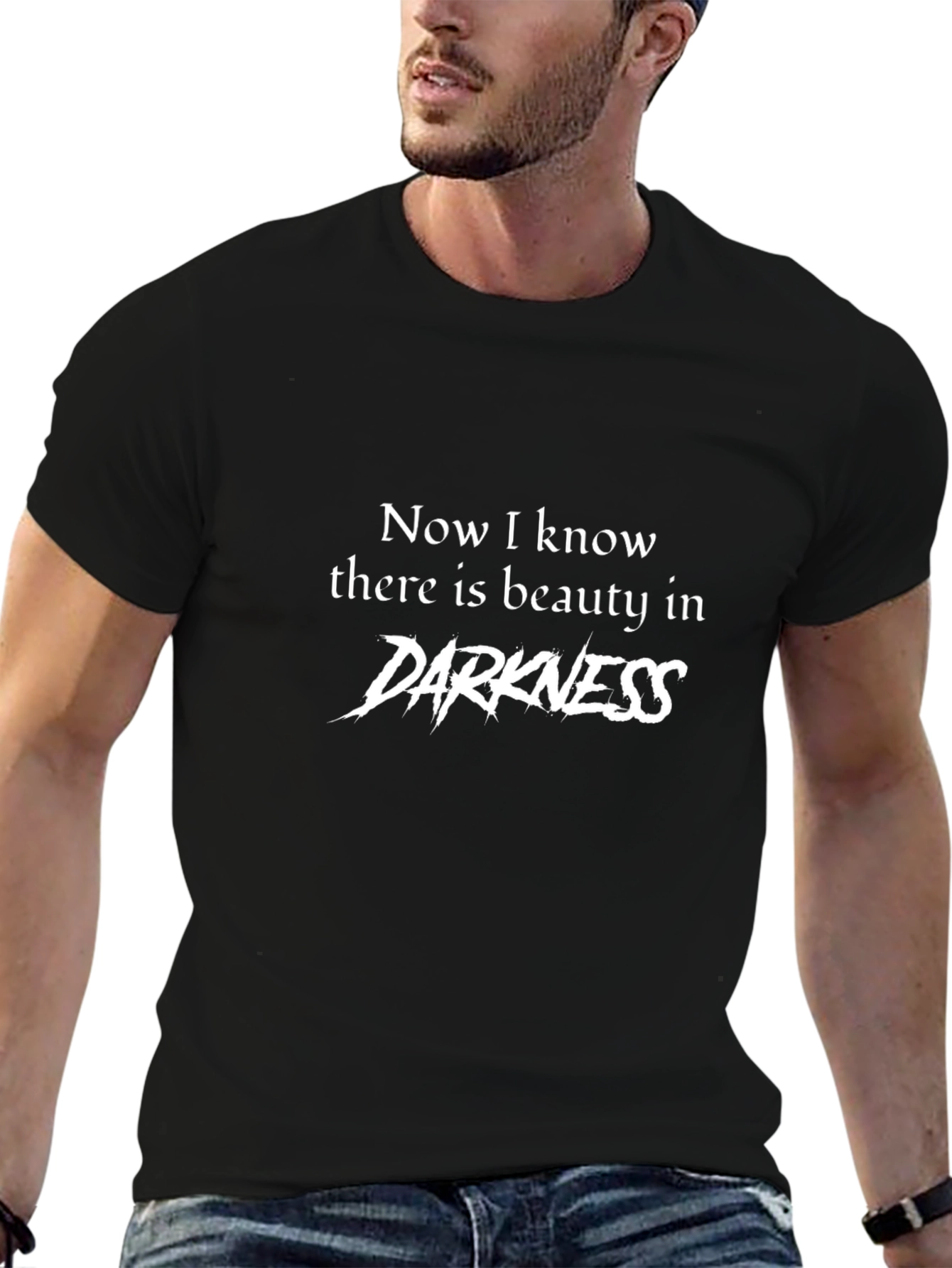 Beauty in Darkness T-Shirt - Unique Gothic Design