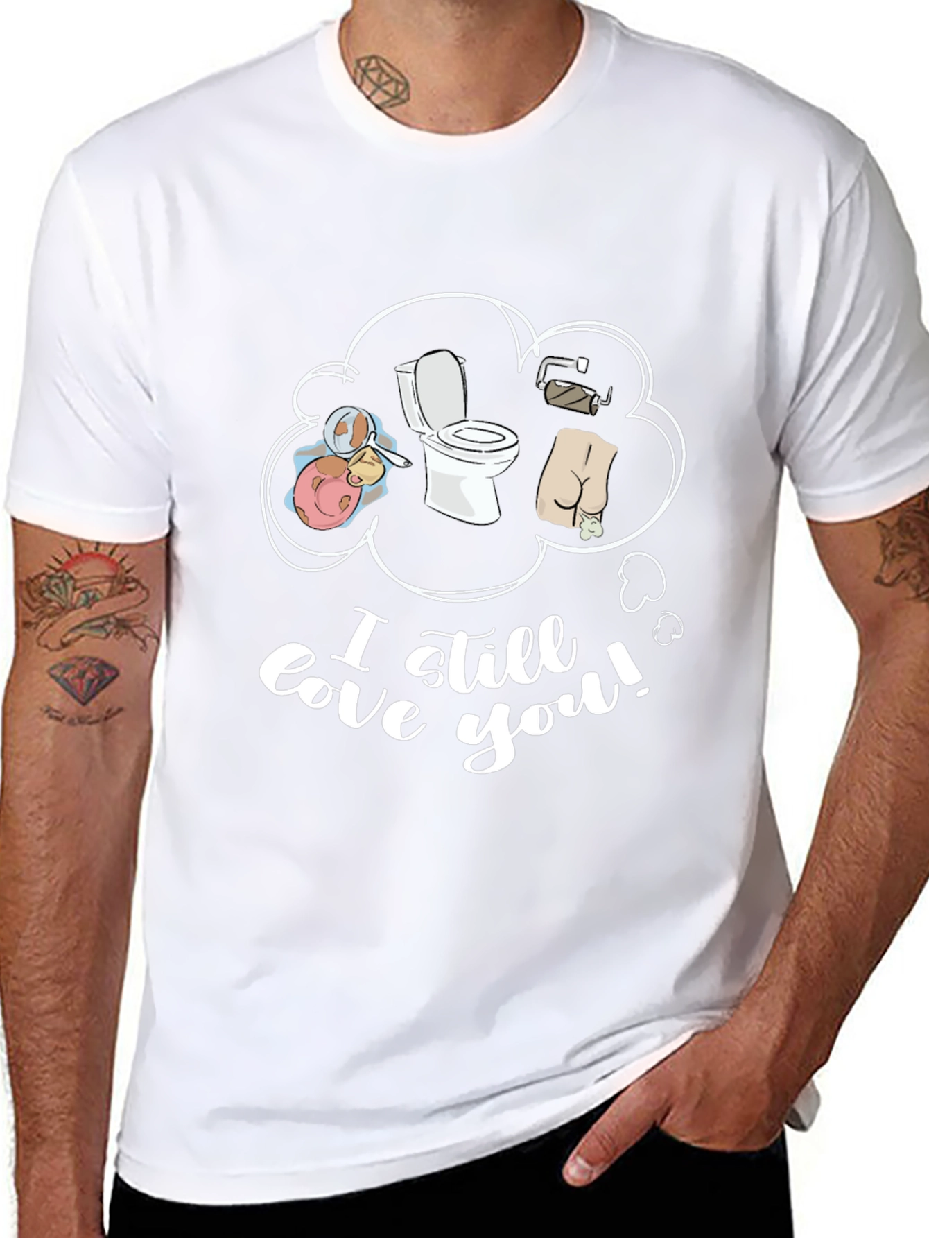 Funny I Still Love You Black Graphic T-Shirt