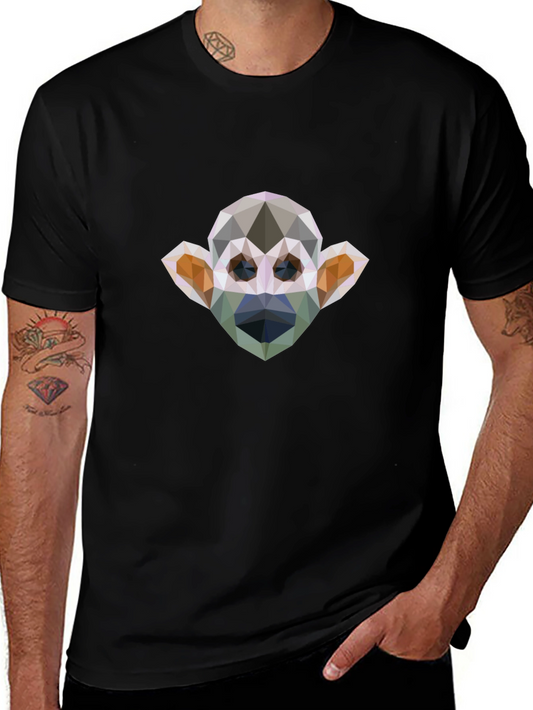 Geometric Monkey Graphic Tee