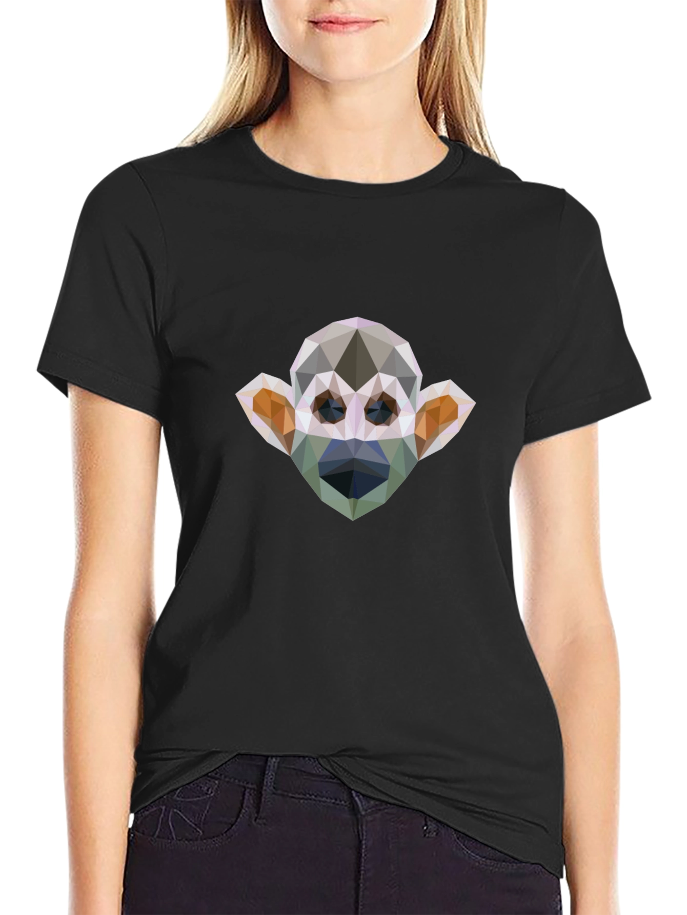 Geometric Monkey Graphic Tee